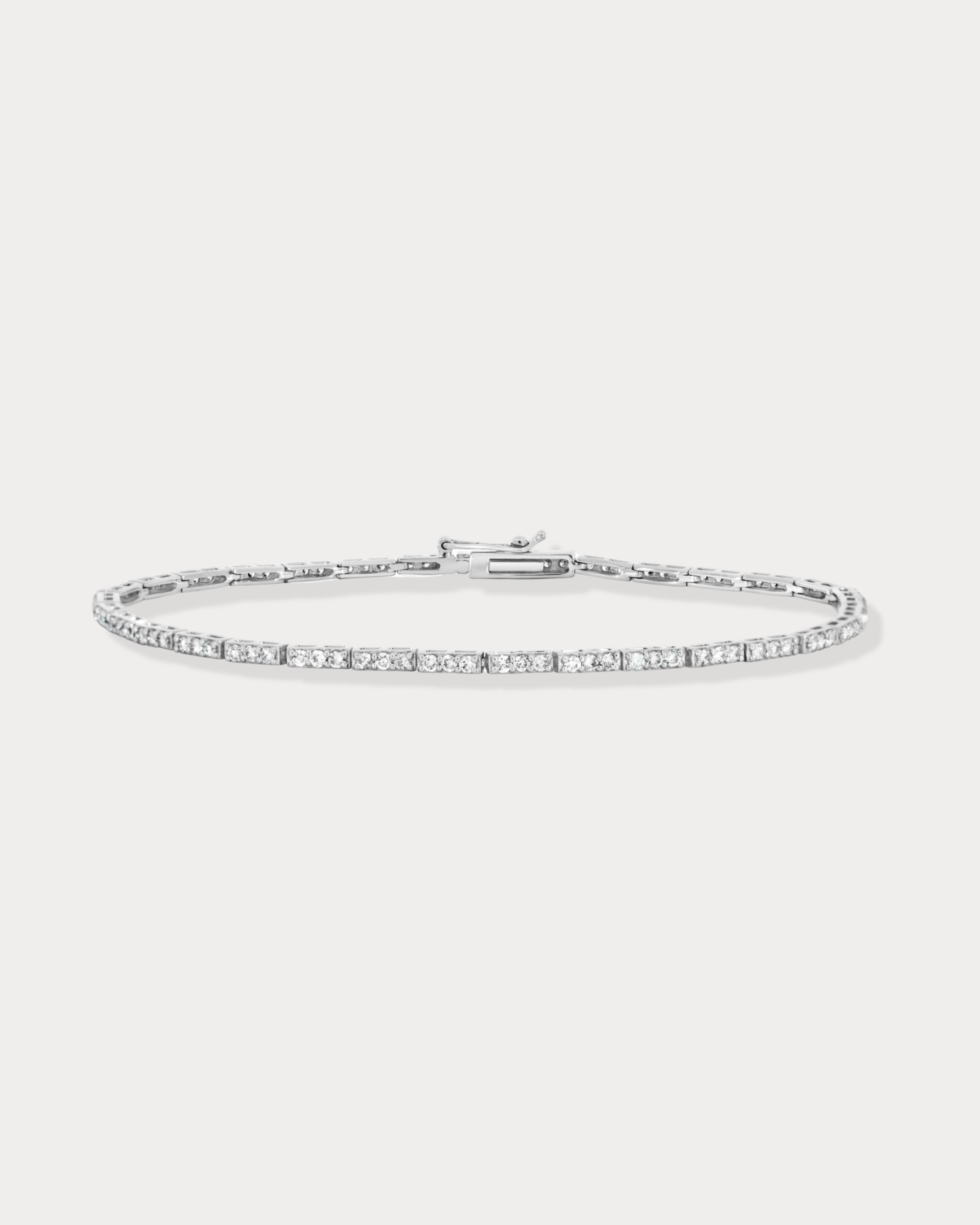 Bracelet tennis triple diamant