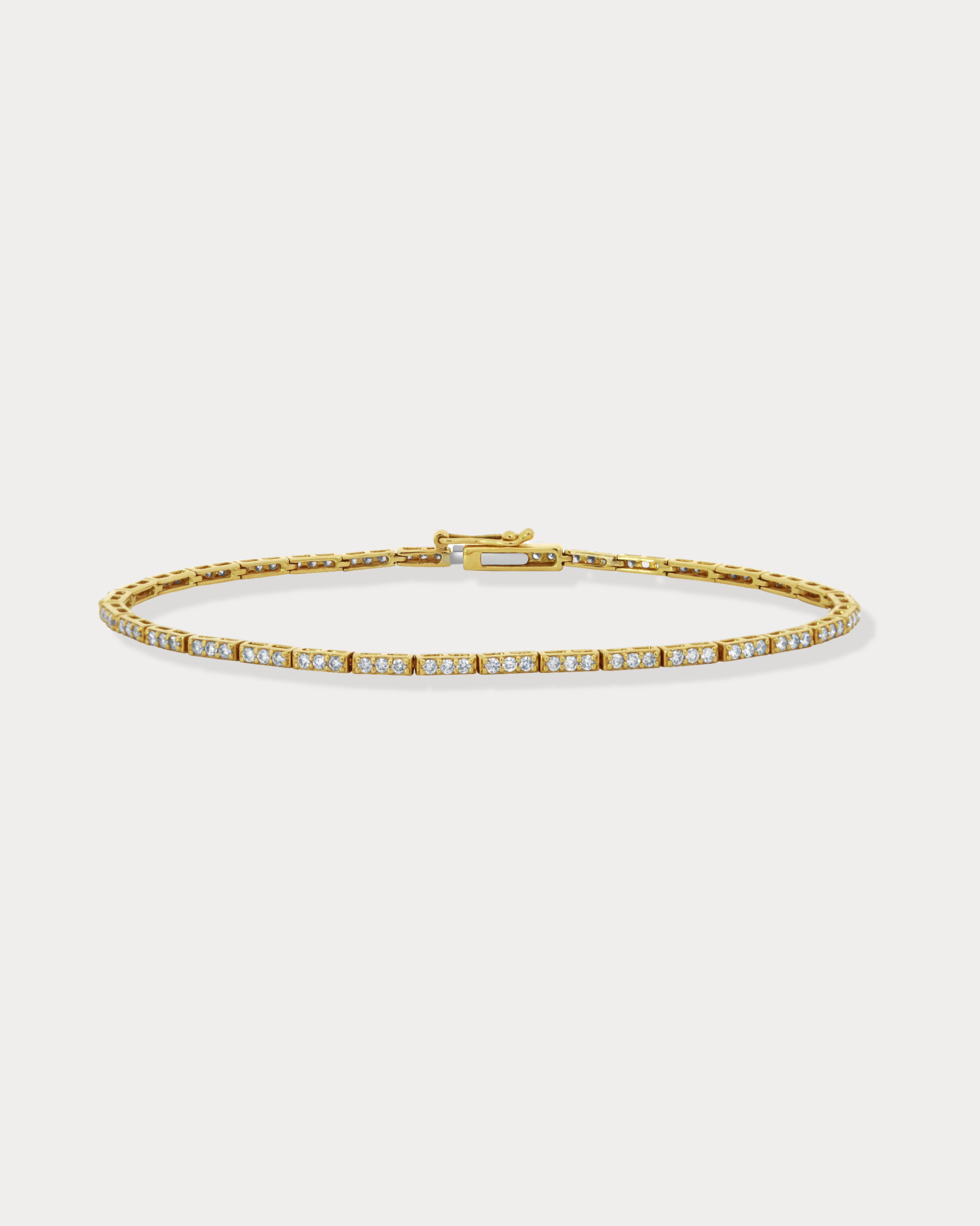 Bracelet tennis triple diamant