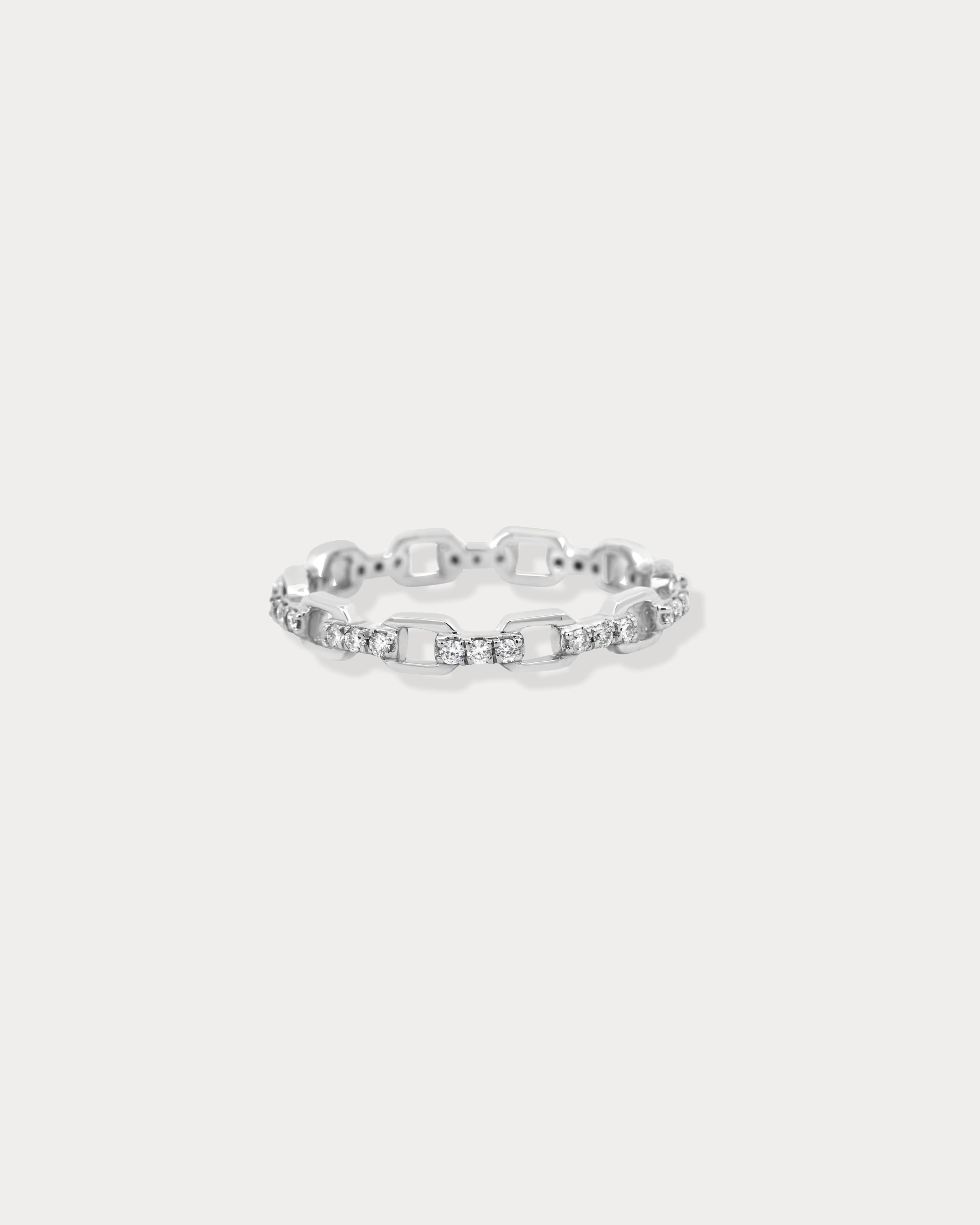 Pavé Chain Diamond Ring