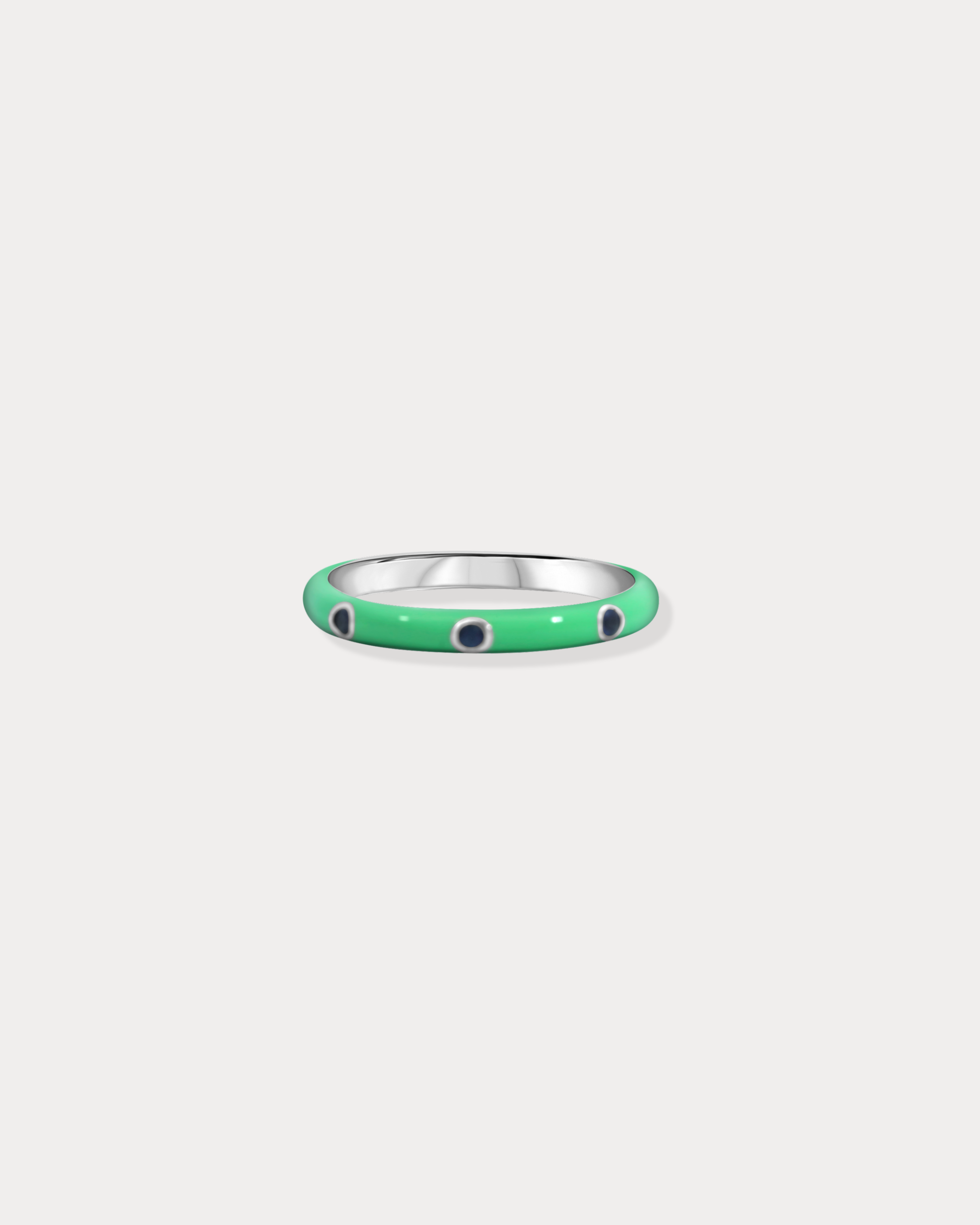 Three Stone Enamel Ring