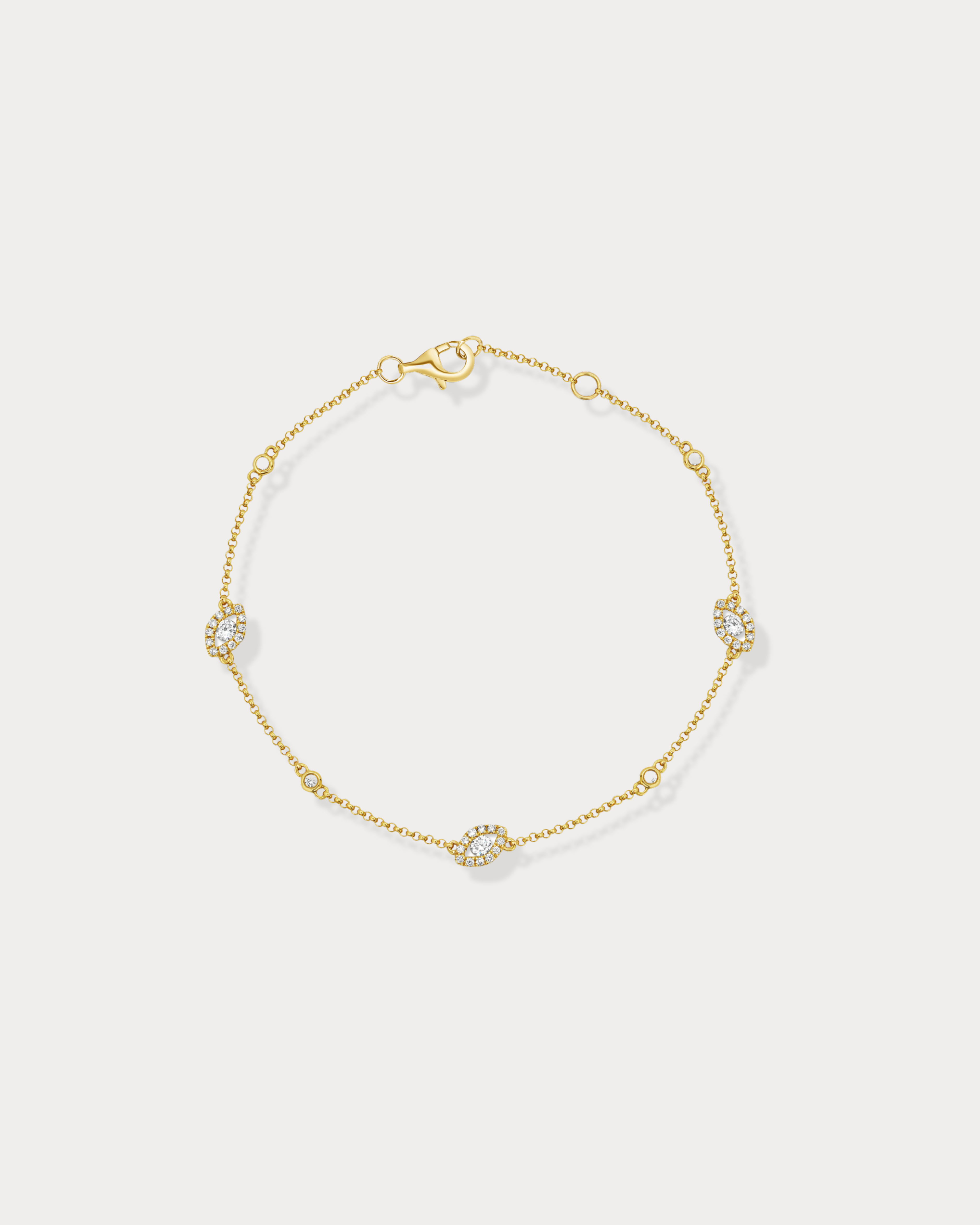 Diamond Evil Eye Bracelet