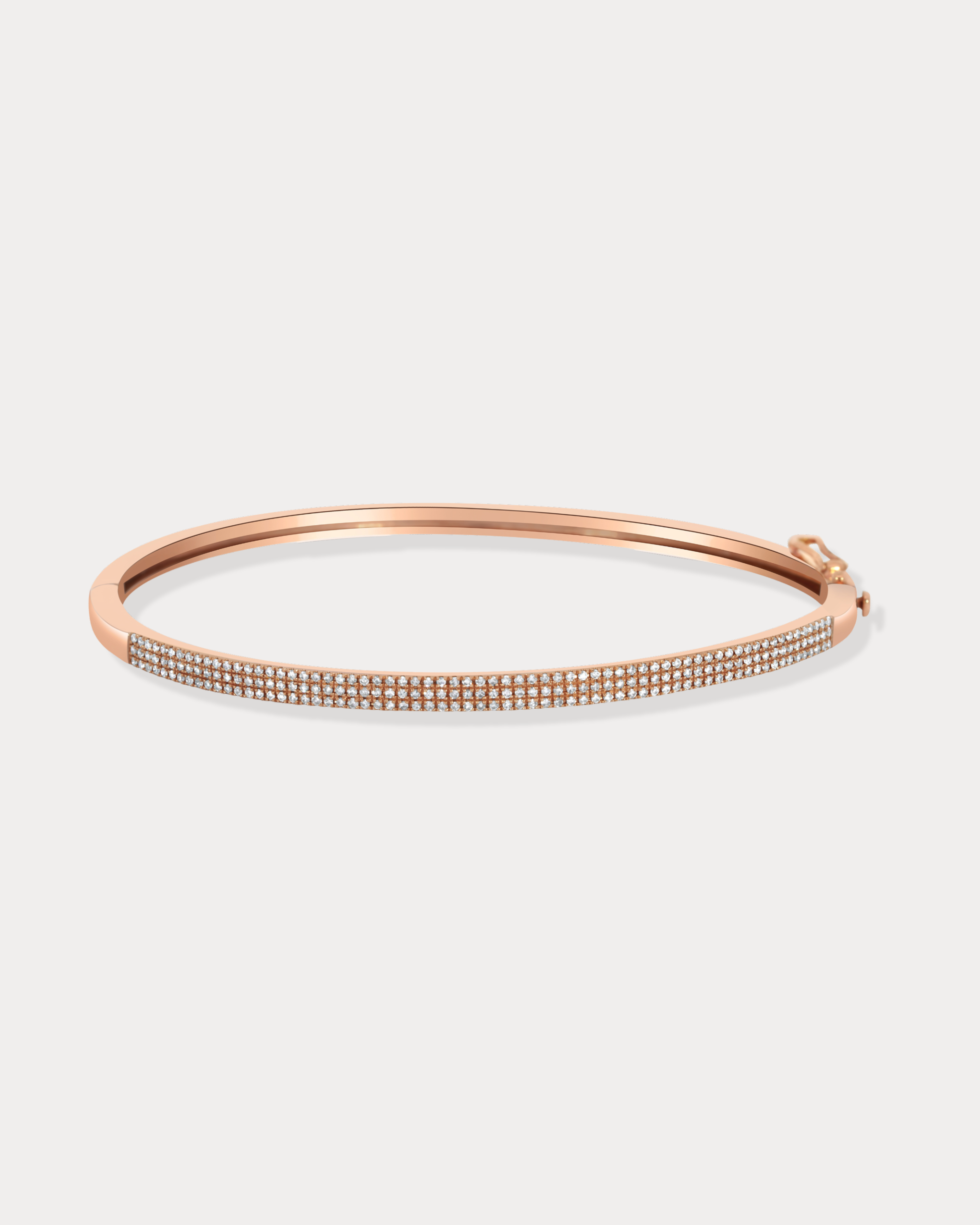 Rose Gold Pavé Diamond Bangle