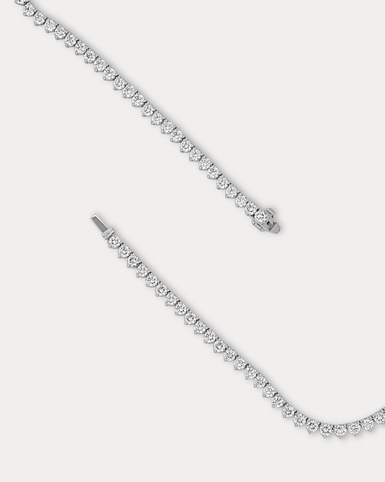 Medium Classic Three-Prong Tennis Necklace