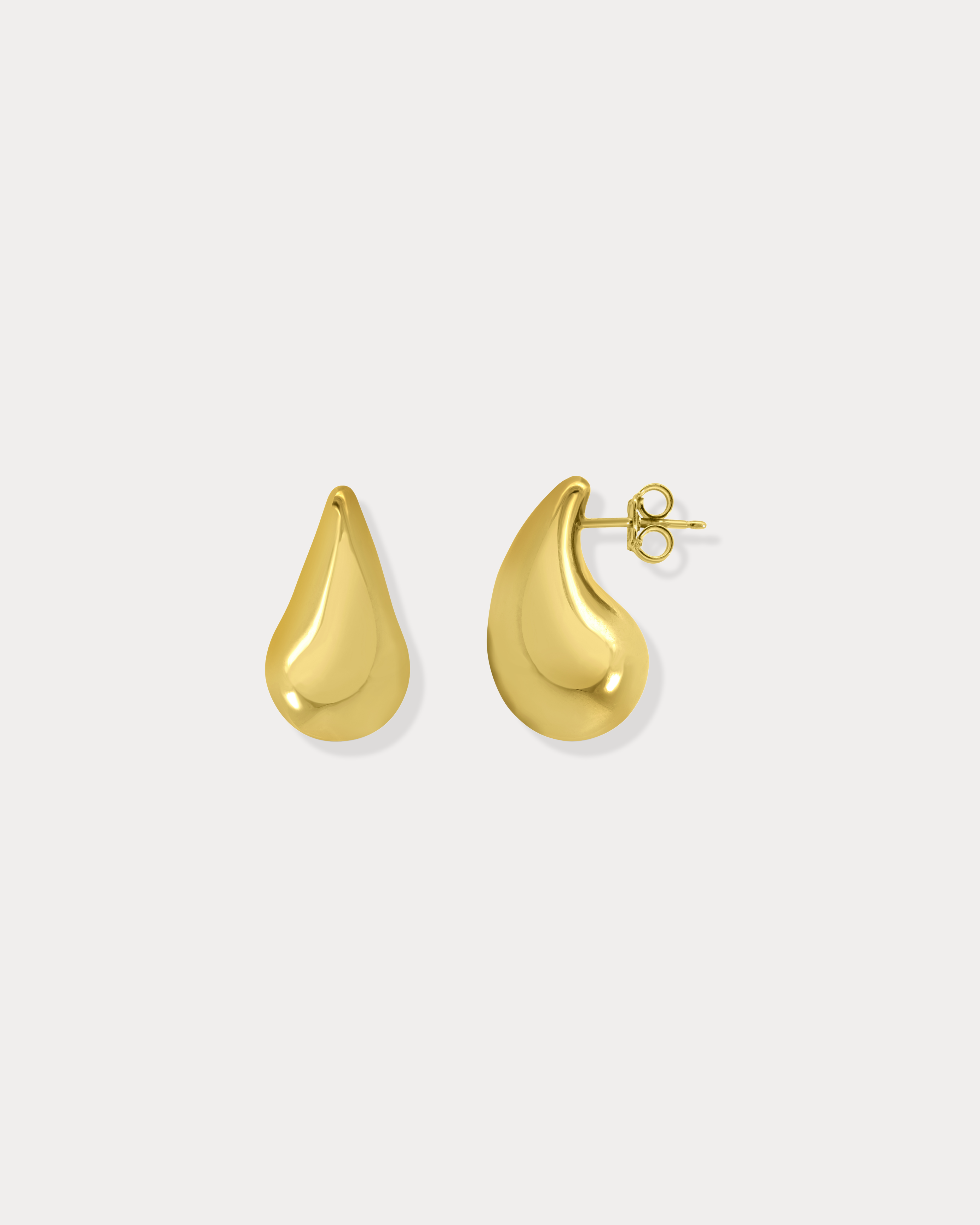 Gold Tear Drop Earrings