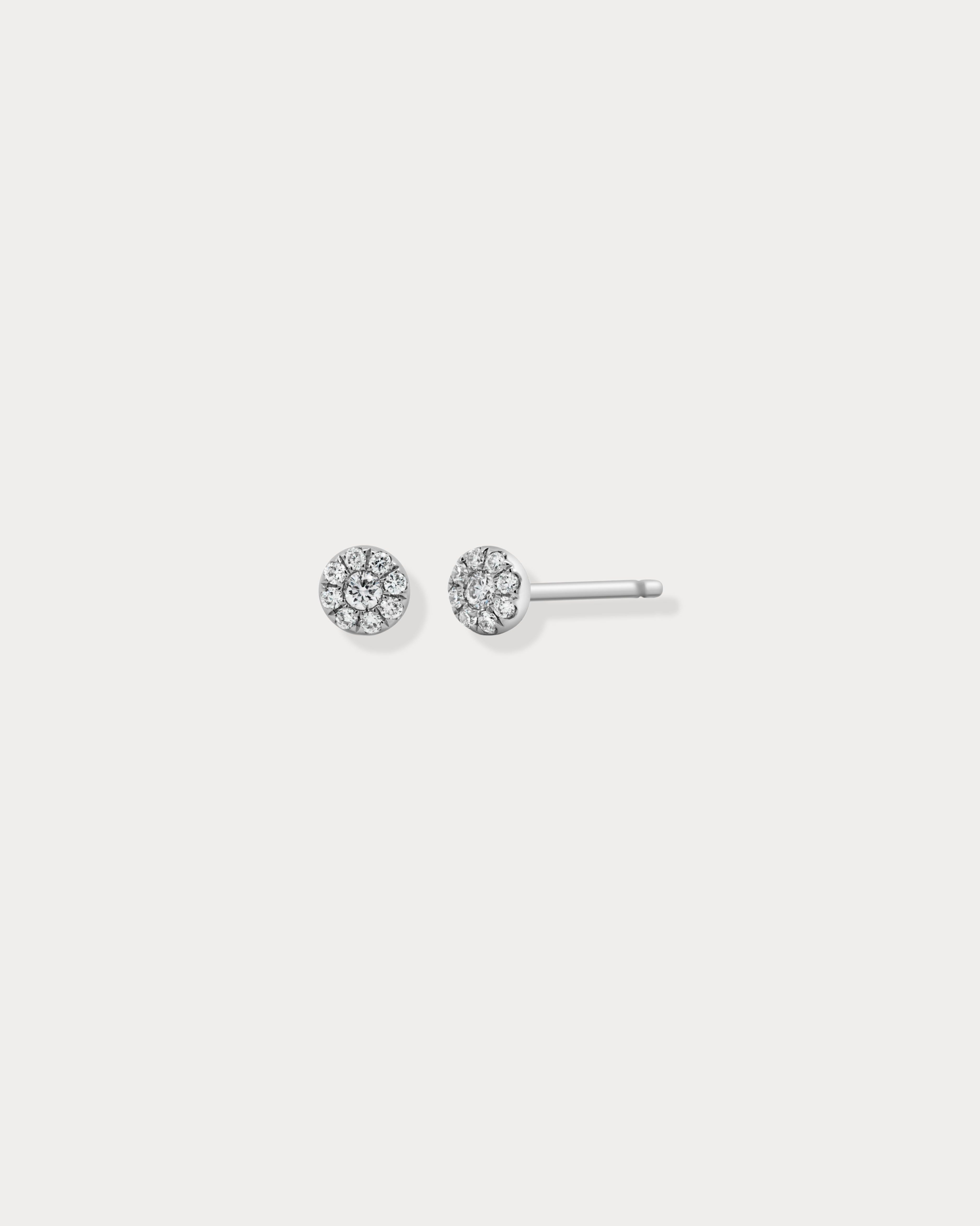 Cluster Diamond Stud Earrings