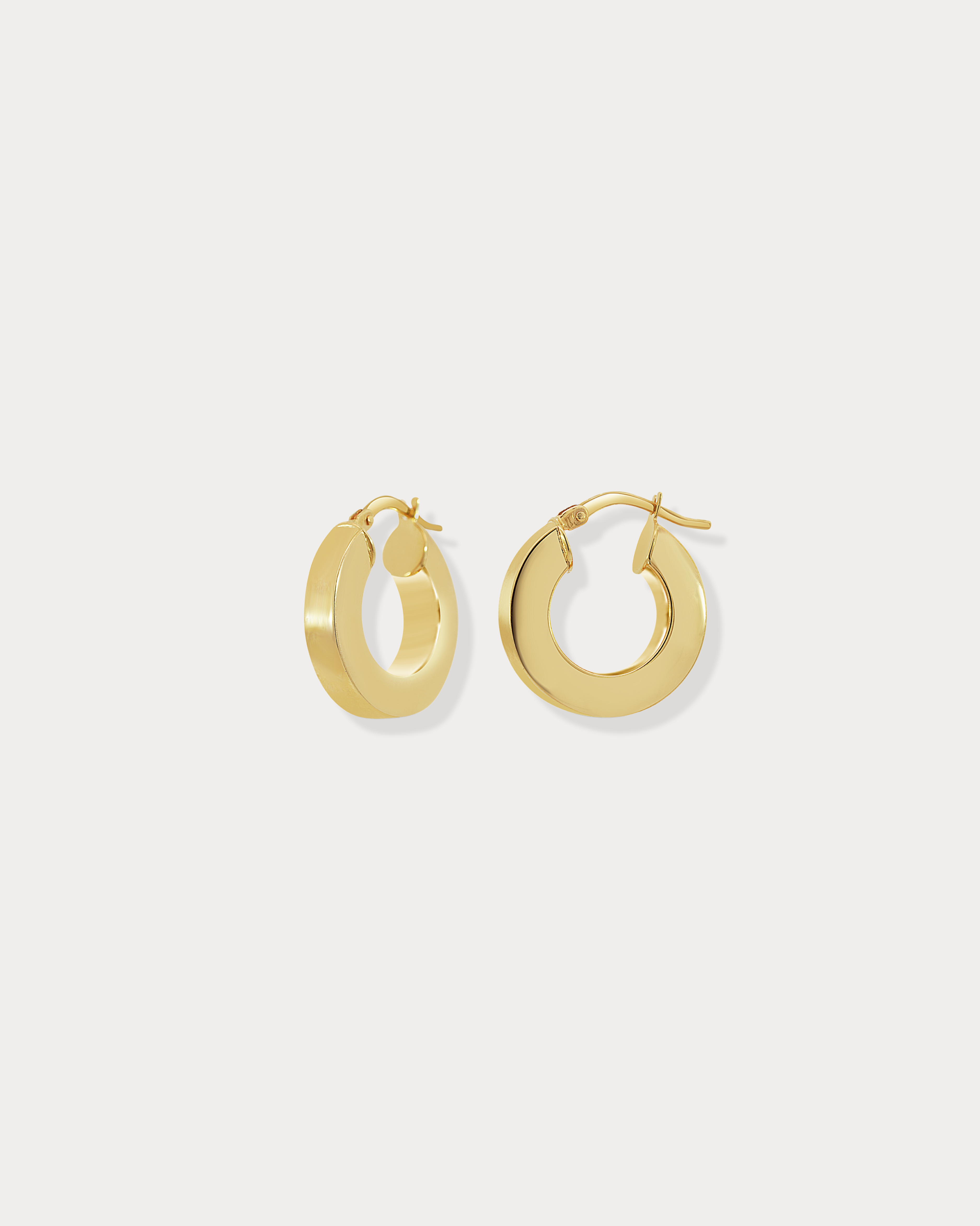 Square Gold Hoops