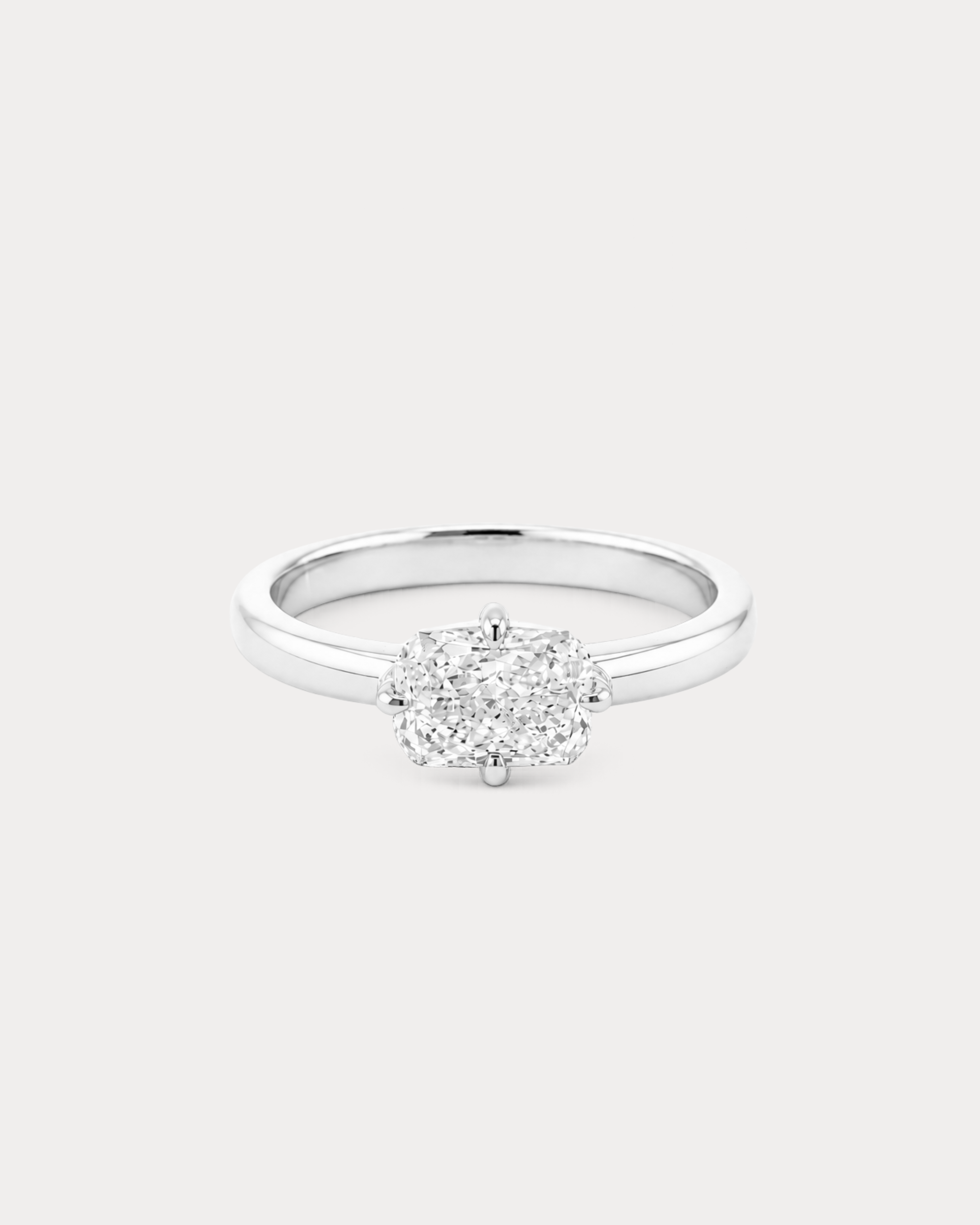 East-West Radiant Cut Ring