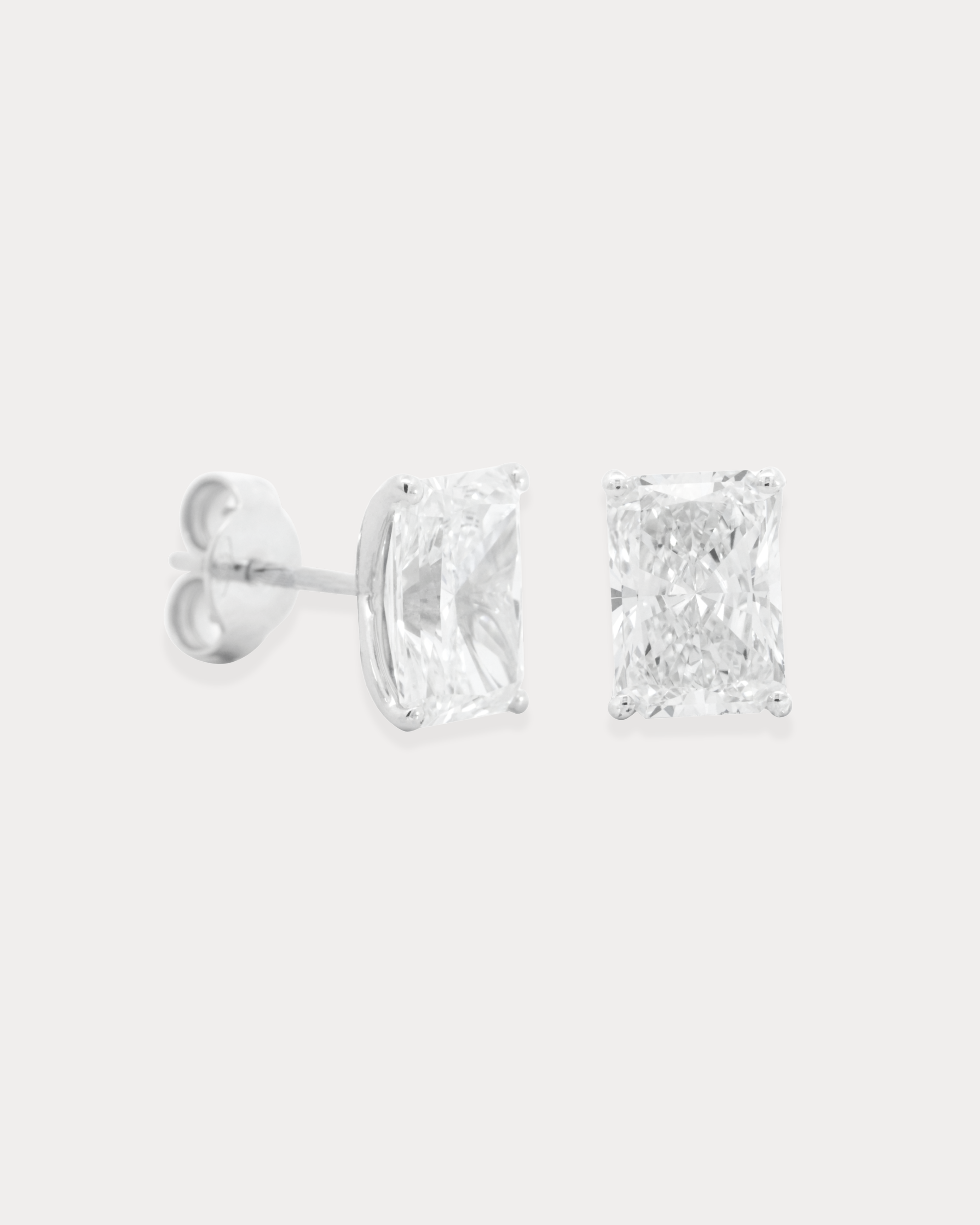 Tulip Set Radiant Stud Earrings