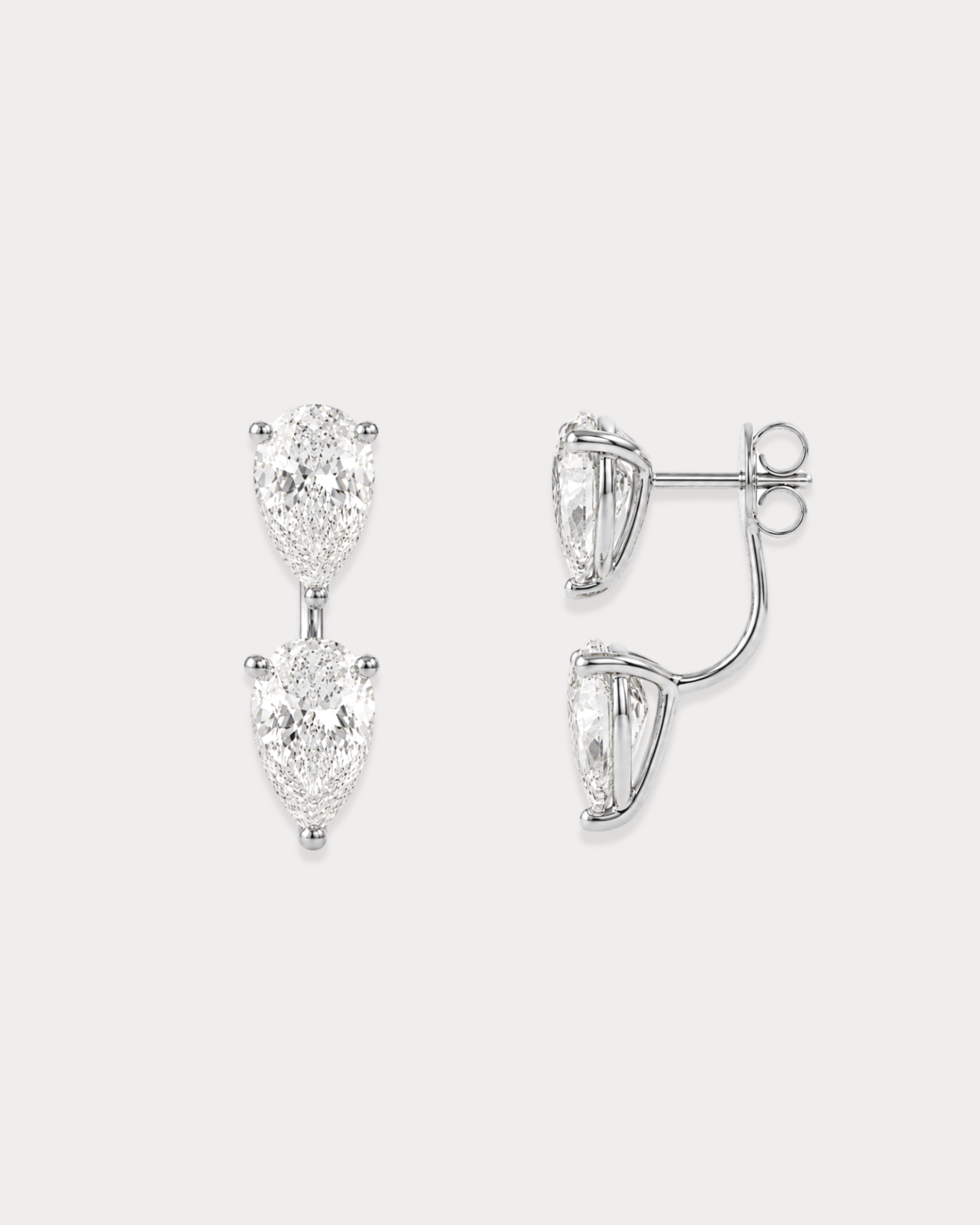 Pear Studs and Ear Jacket