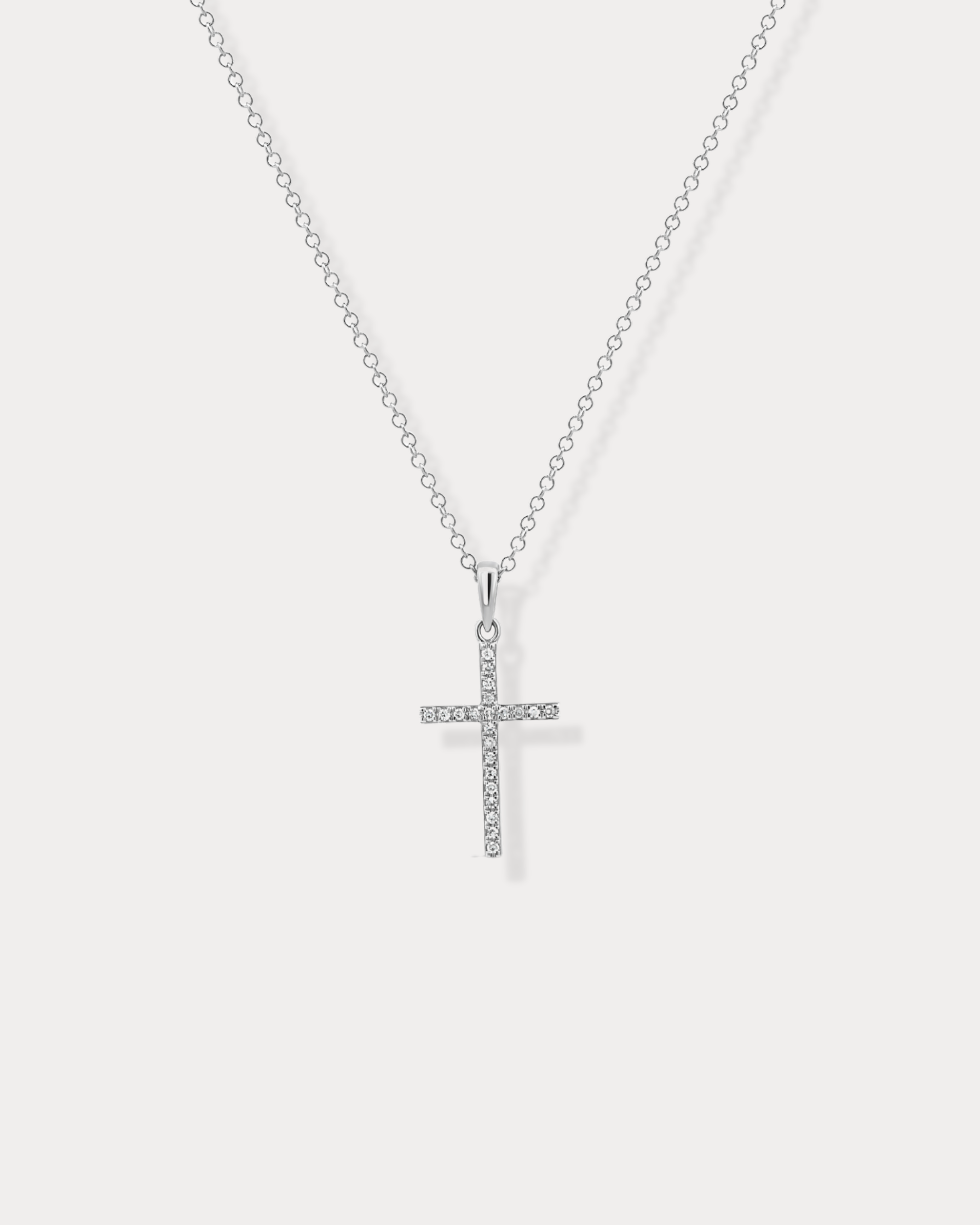 Classic Diamond Cross Necklace