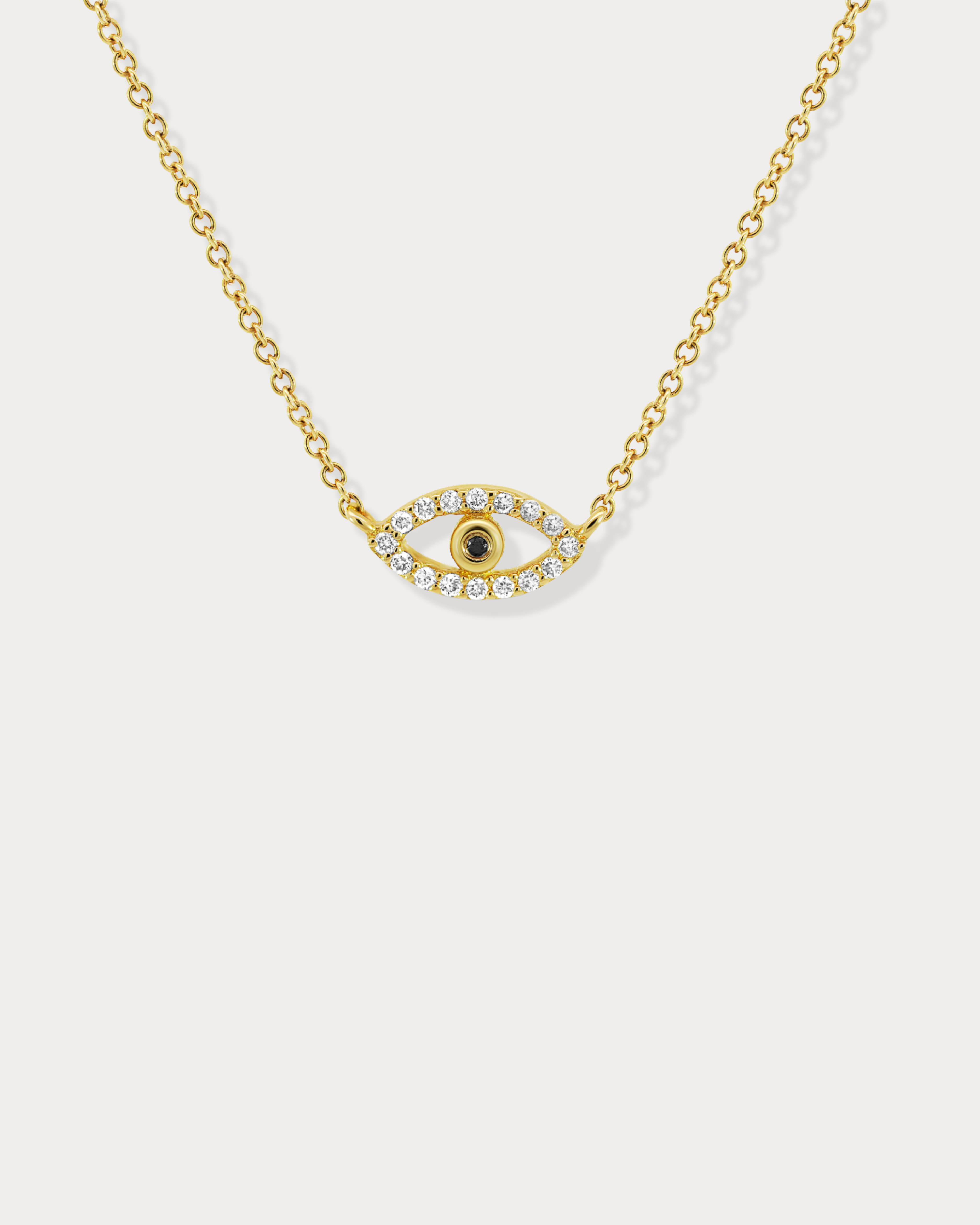 Mini Black Diamond Evil Eye Pendant