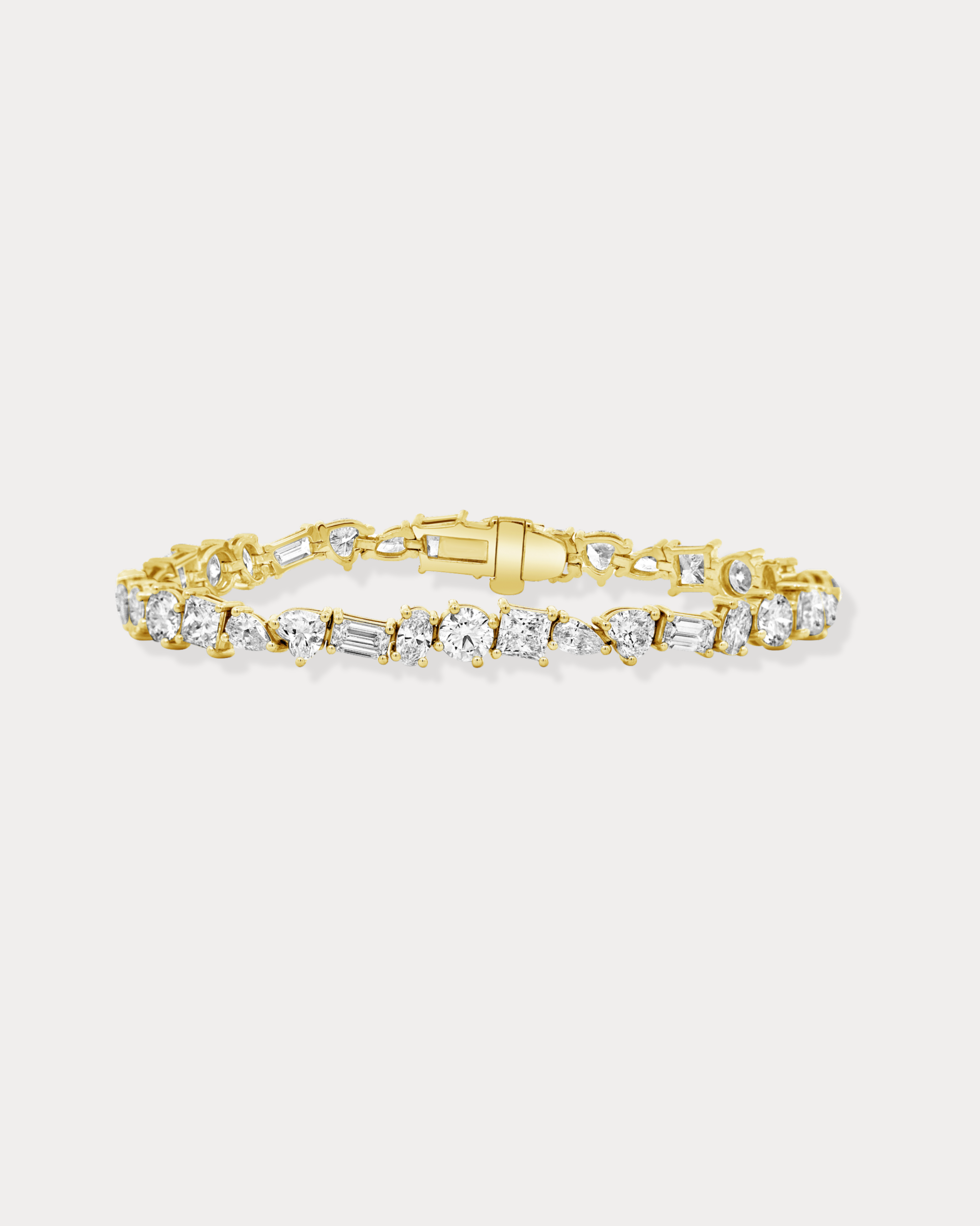 Mixed Fancy Shape Lab Diamond Tennis Bracelet