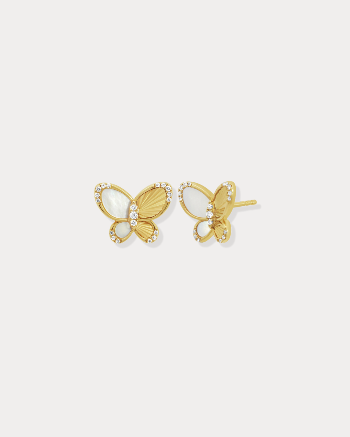 Diamond Butterfly Earrings
