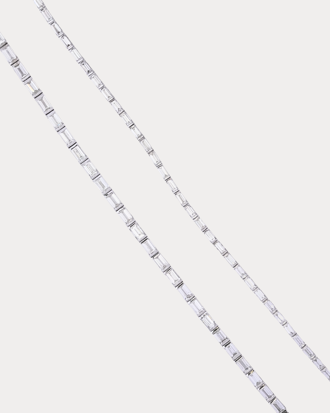 Bracelet tennis en diamant de laboratoire taille émeraude