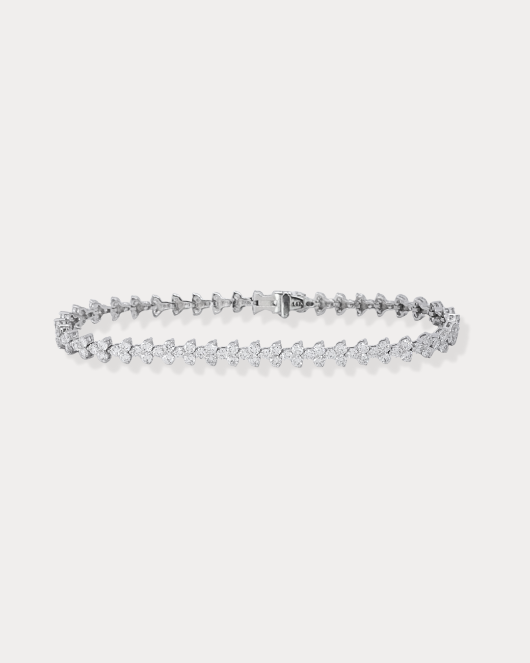 FLORAL DIAMOND TENNIS BRACELET