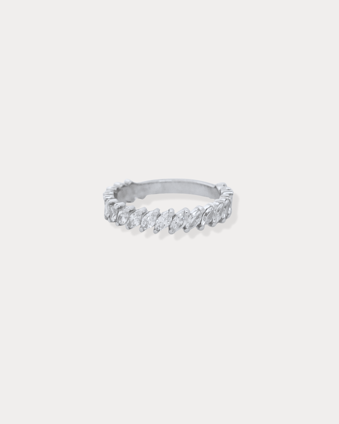 Marquise full eternity diamond band