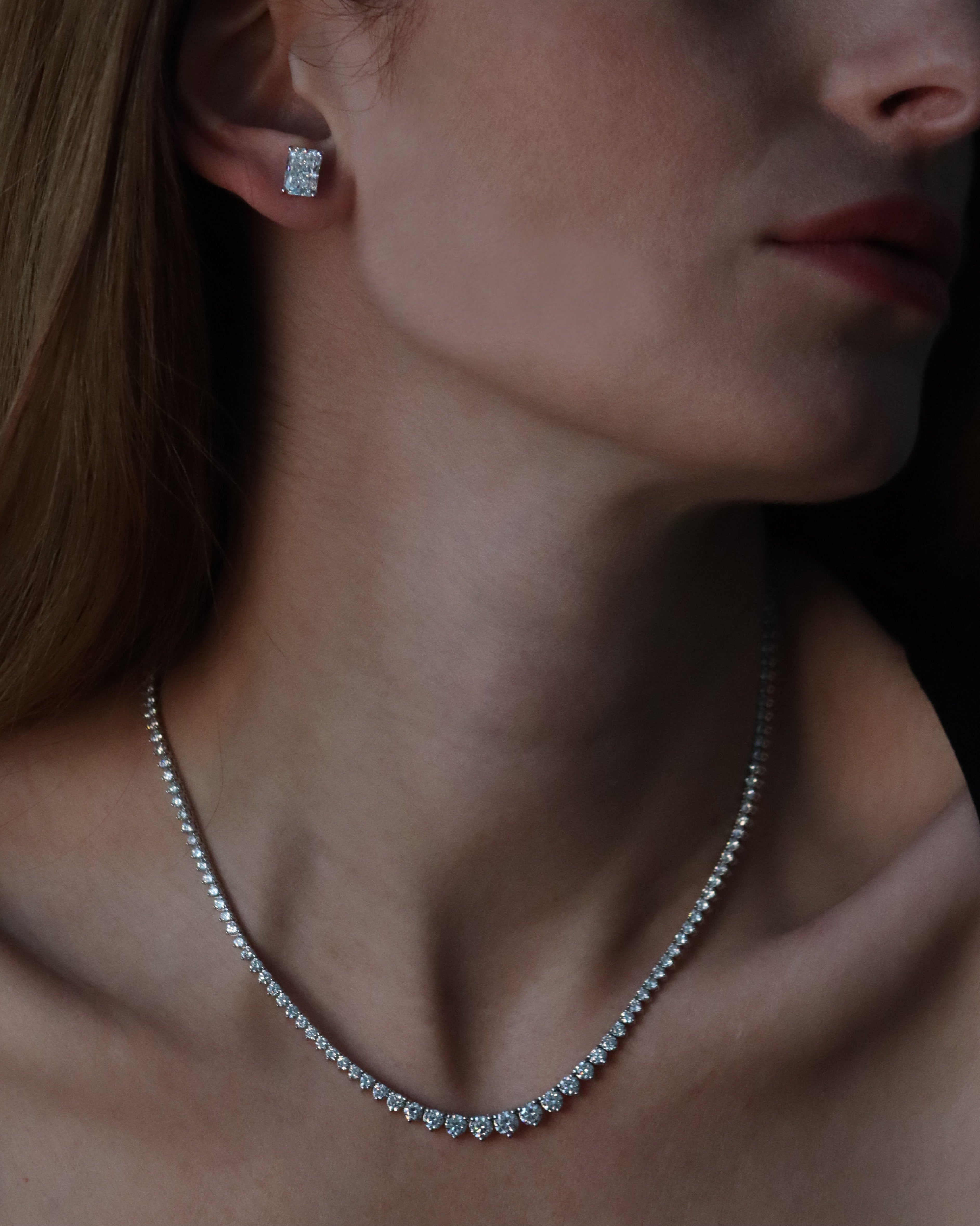 Tulip Set Radiant Stud Earrings