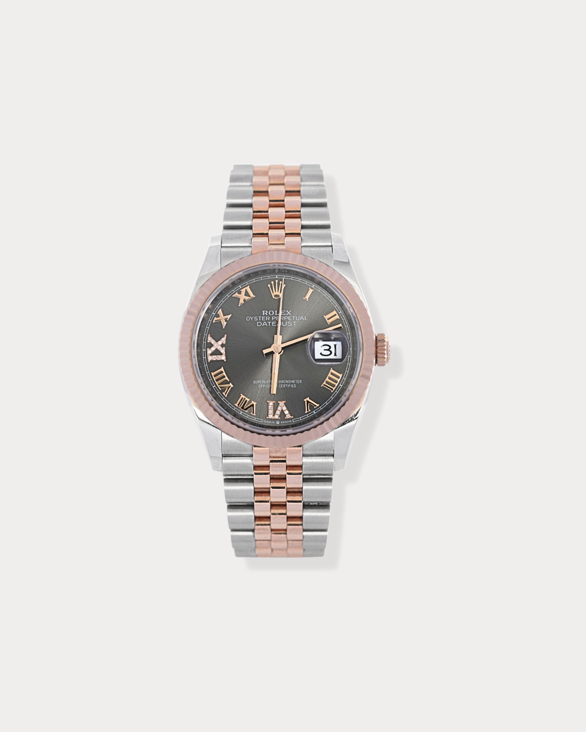 Rolex Datejust cadran diamant bicolore