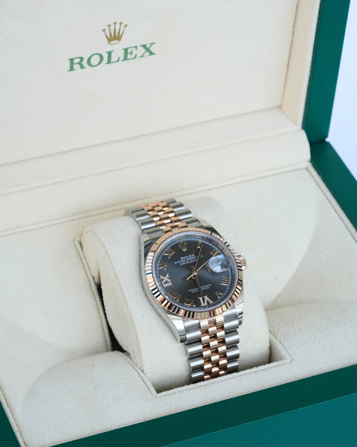 Rolex Datejust cadran diamant bicolore