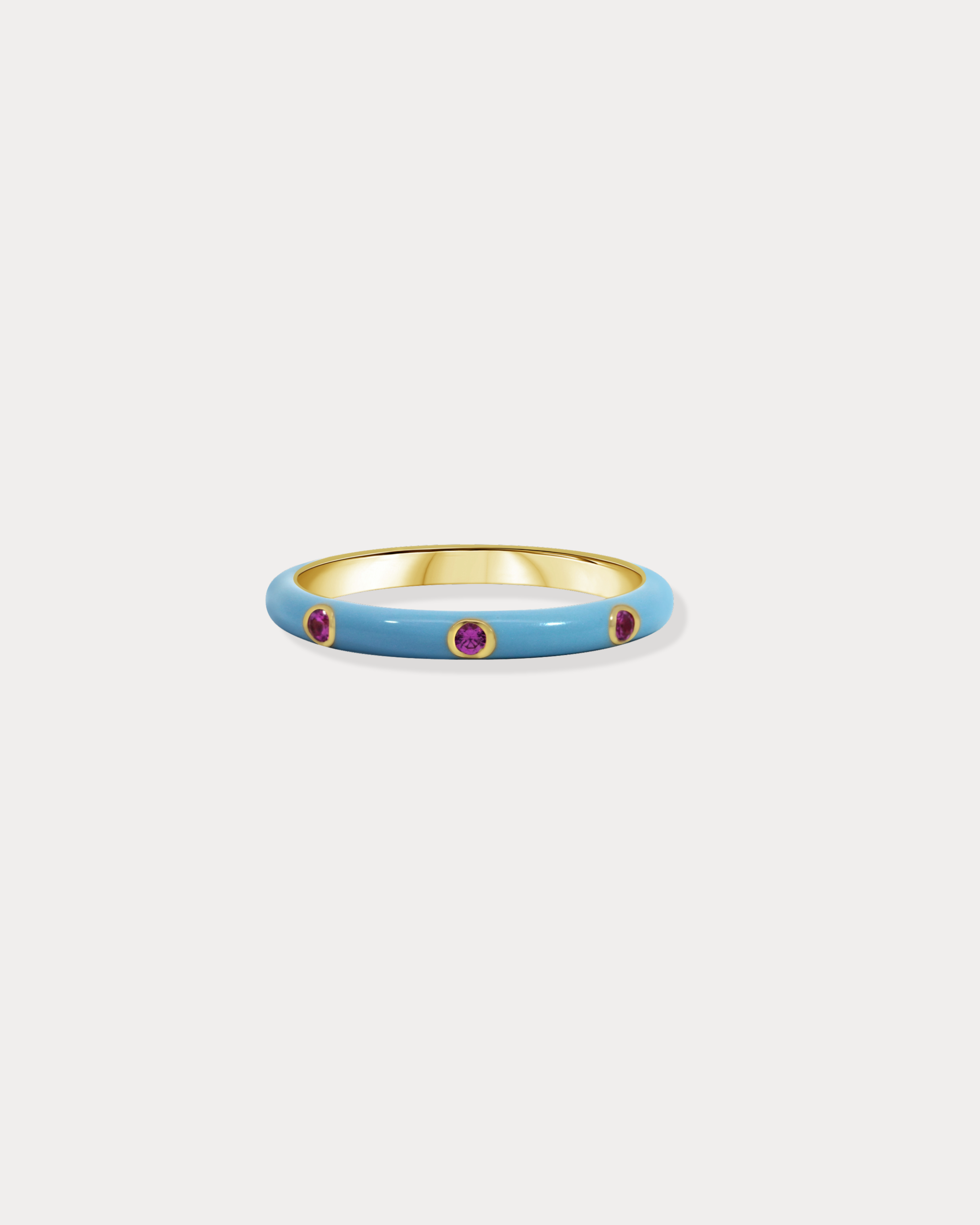 Three Stone Enamel Ring