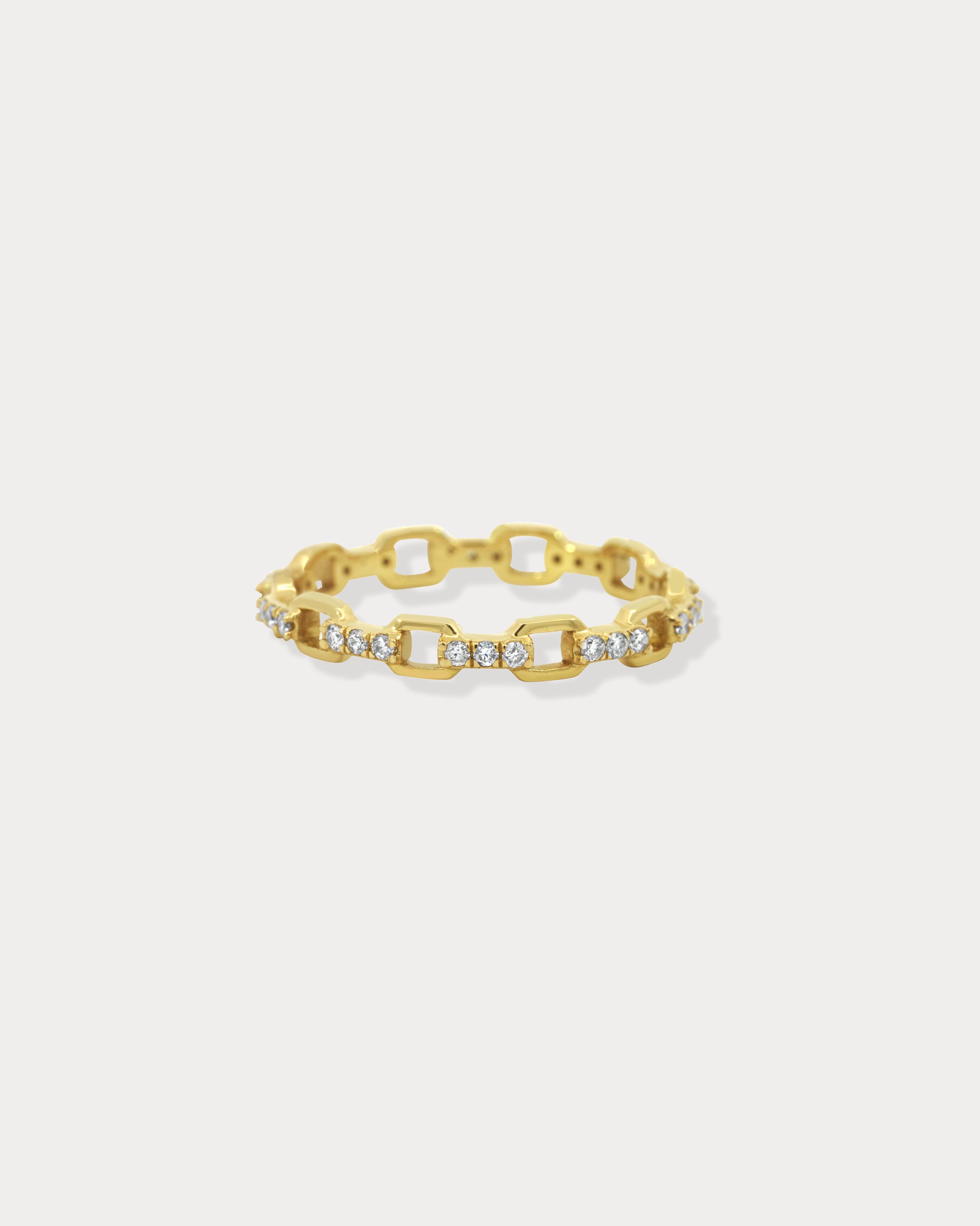 Pavé Chain Diamond Ring