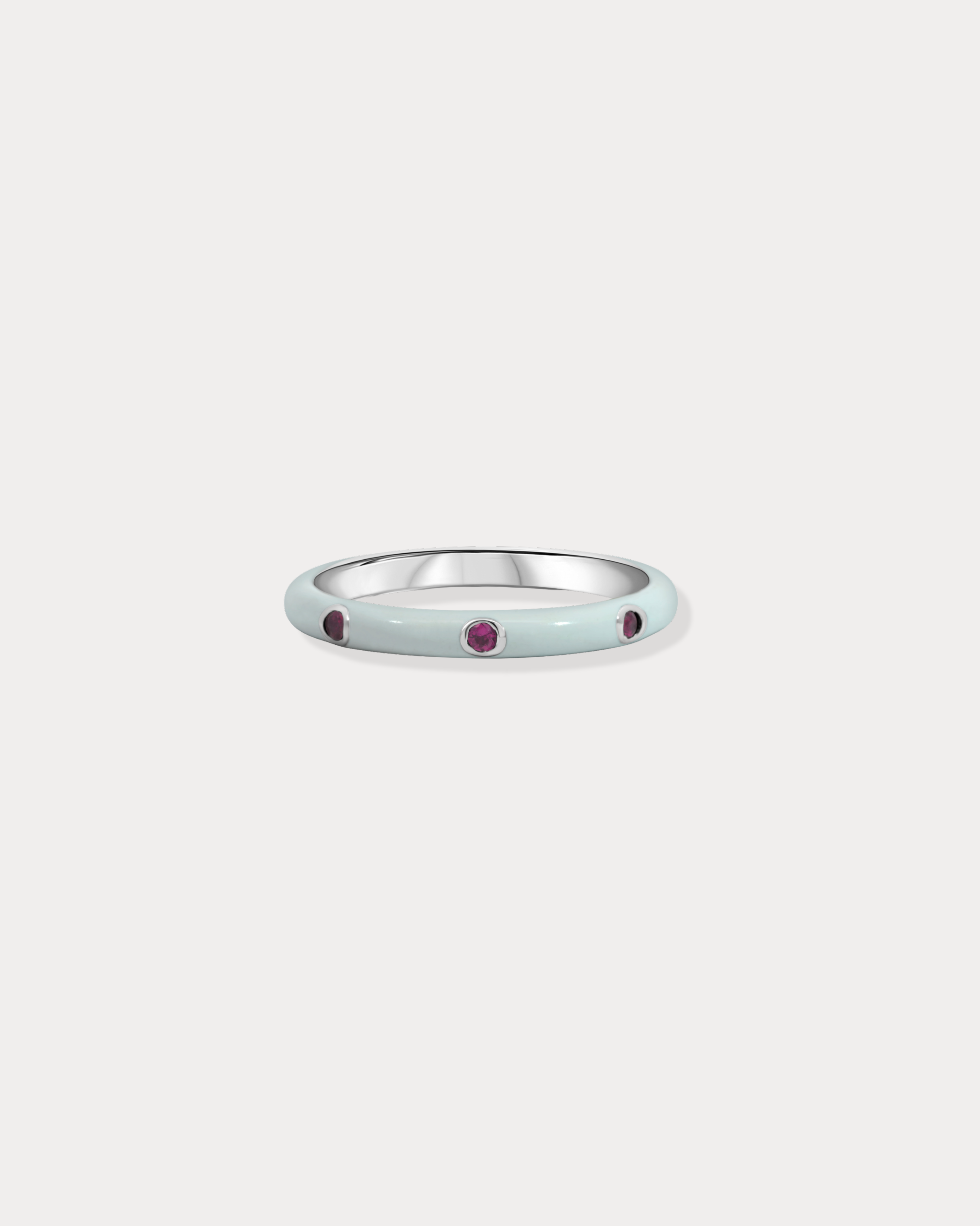 Three Stone Enamel Ring