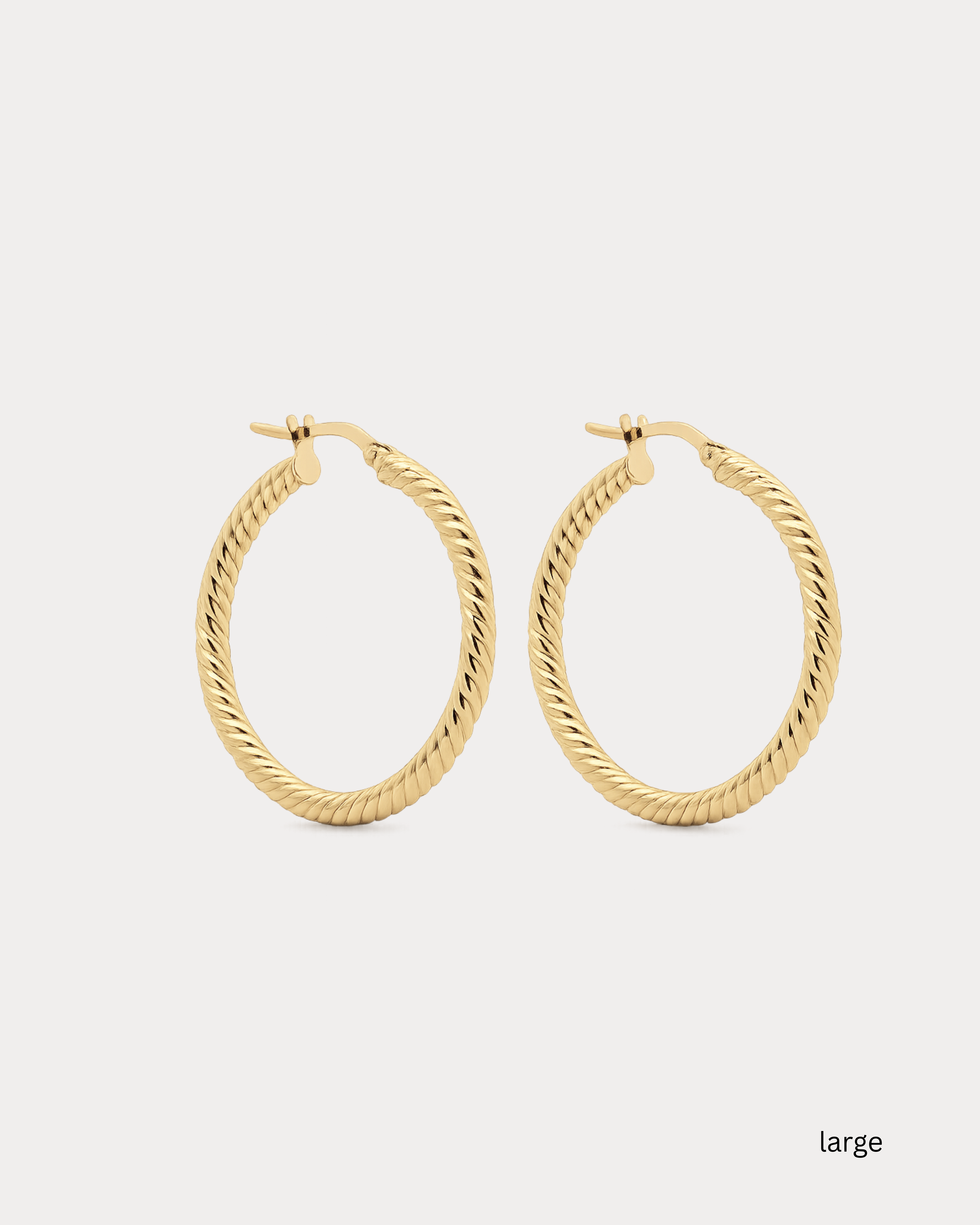 Twisted Hoop Earrings