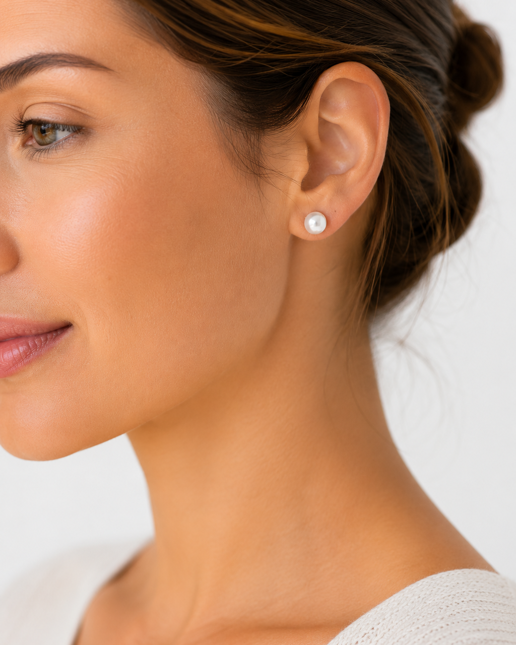 Pearl Stud Earrings