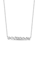 Load image into Gallery viewer, Multi-Shape Bezelled Diamond Bar Necklace

