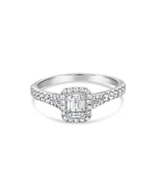 Load image into Gallery viewer, Baguette Cut Natural Diamond Engagement Ring
