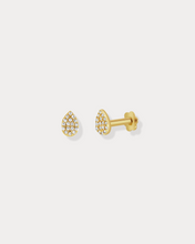 Load image into Gallery viewer, Teardrop Diamond Studs
