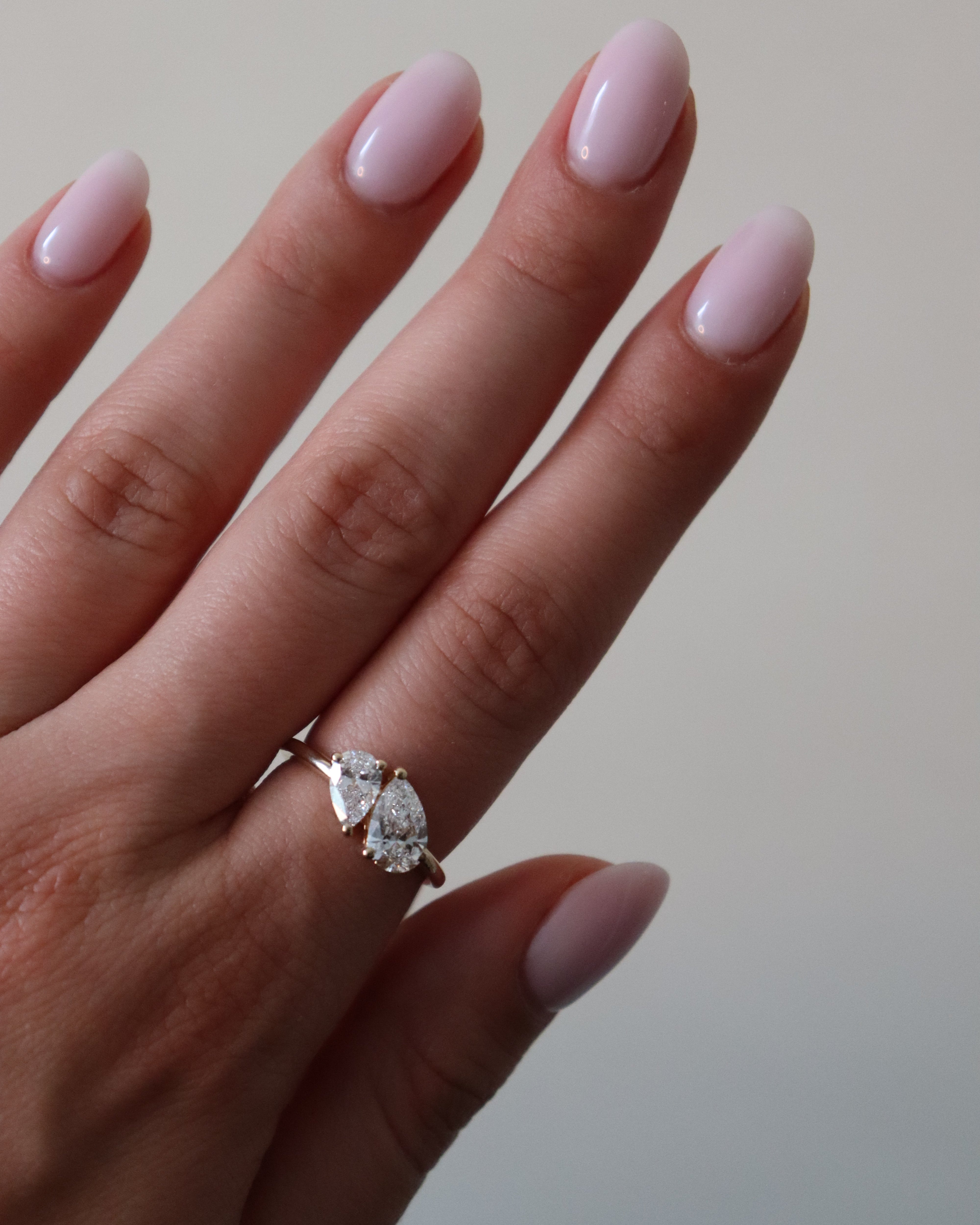 Toi et Moi Pear Diamond Ring