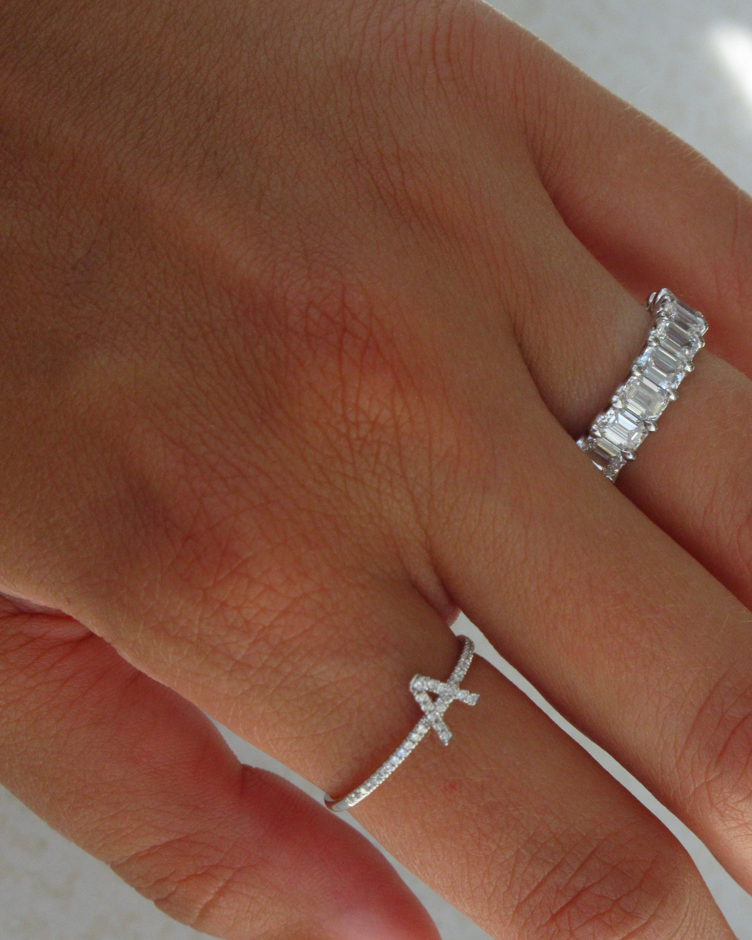 Initial Diamond Ring