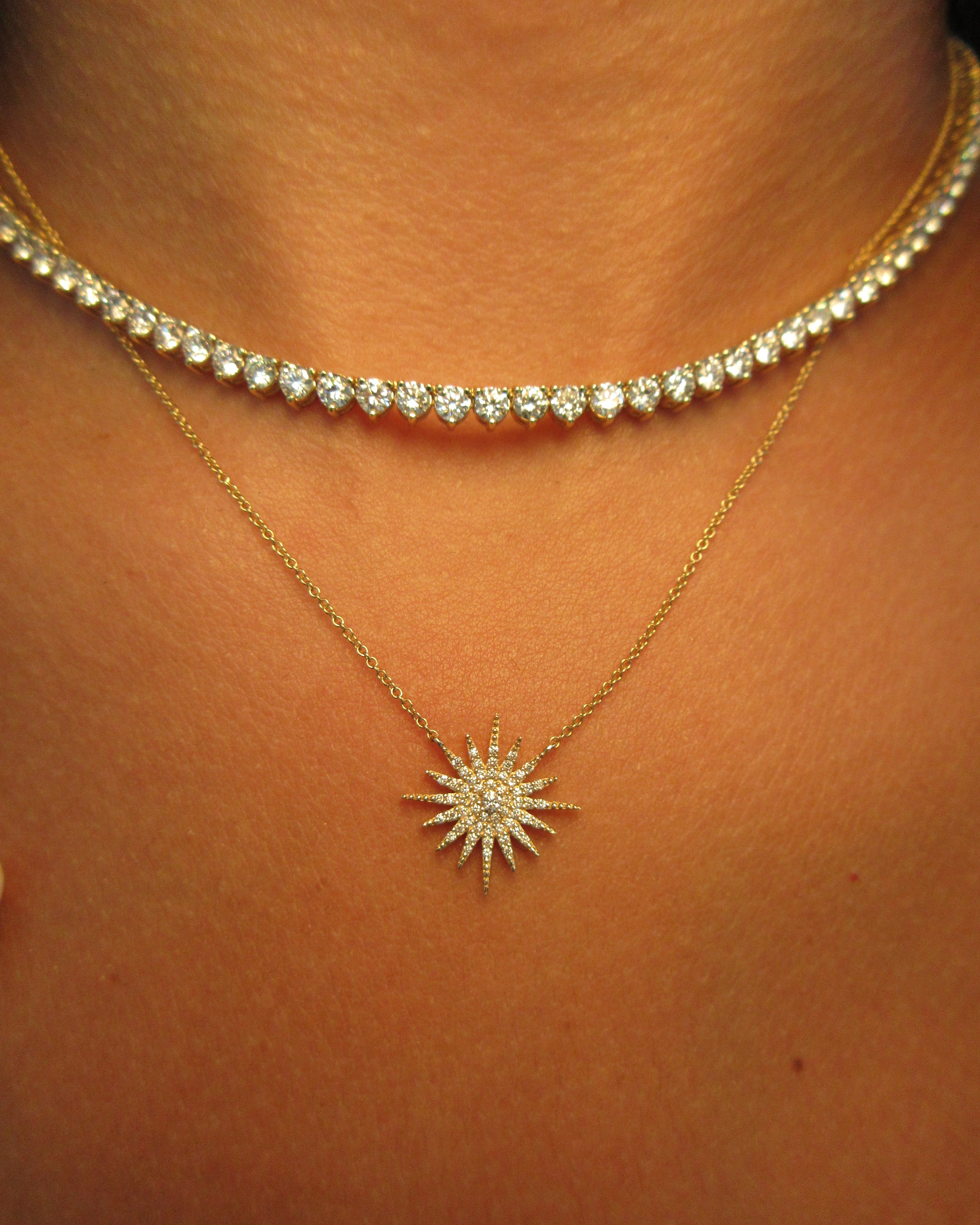 Starburst Diamond Necklace