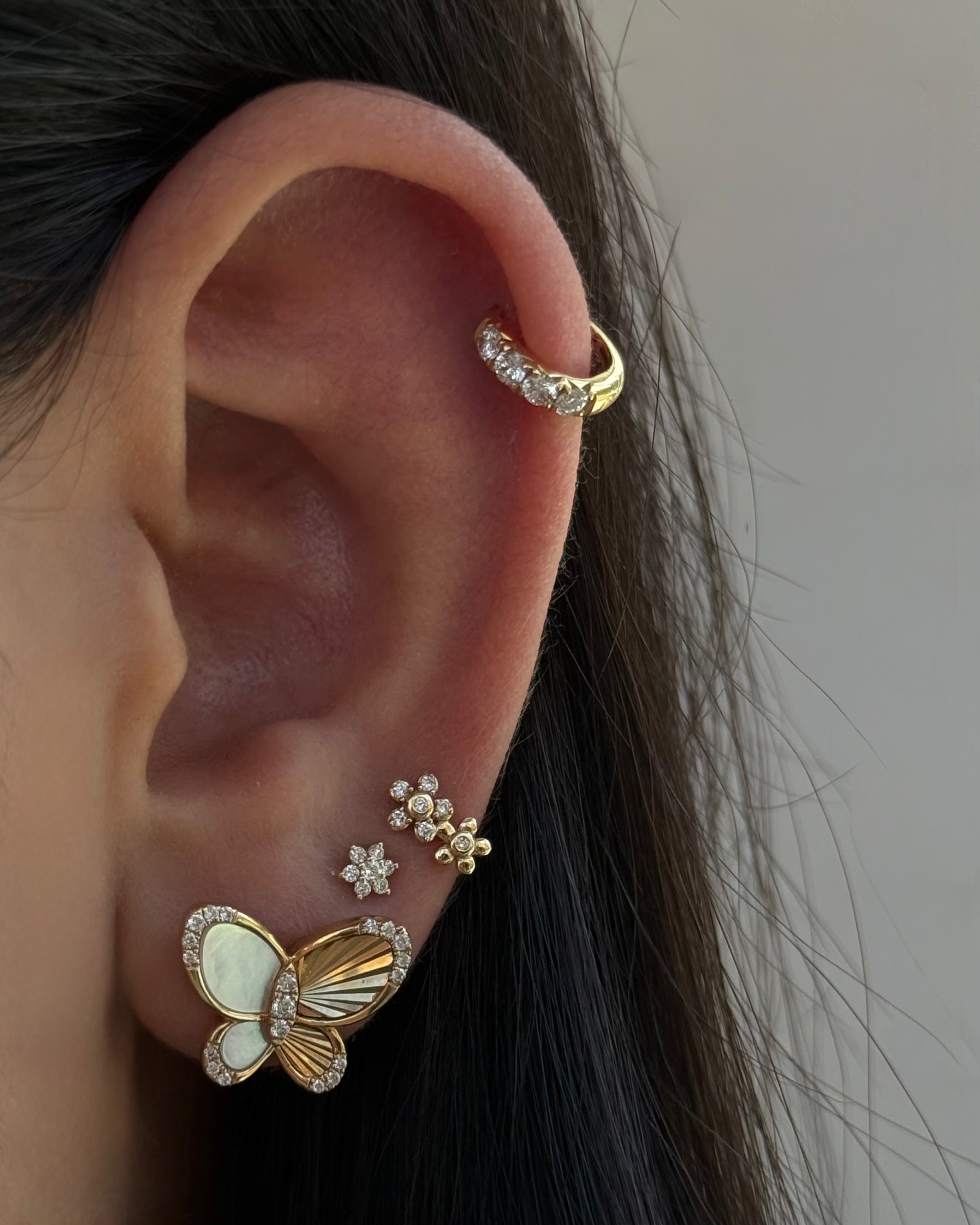 Diamond Butterfly Earrings