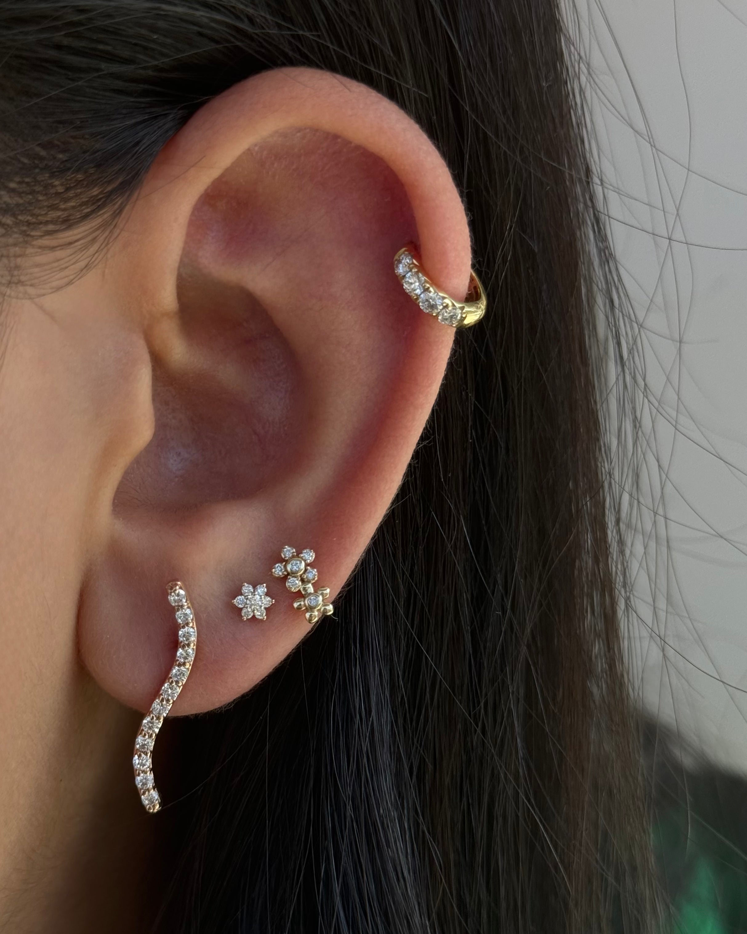 Diamond Wave Earrings