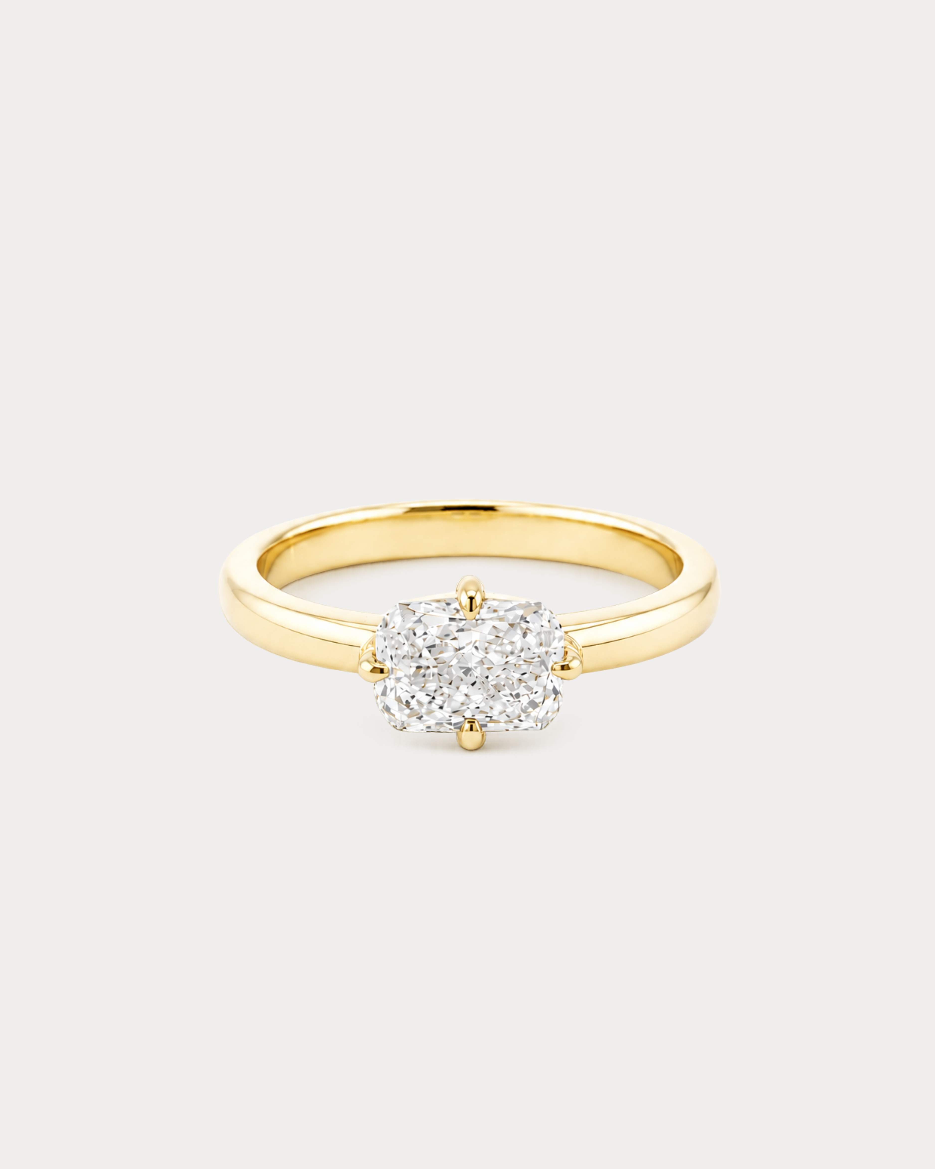 East-West Radiant Cut Ring