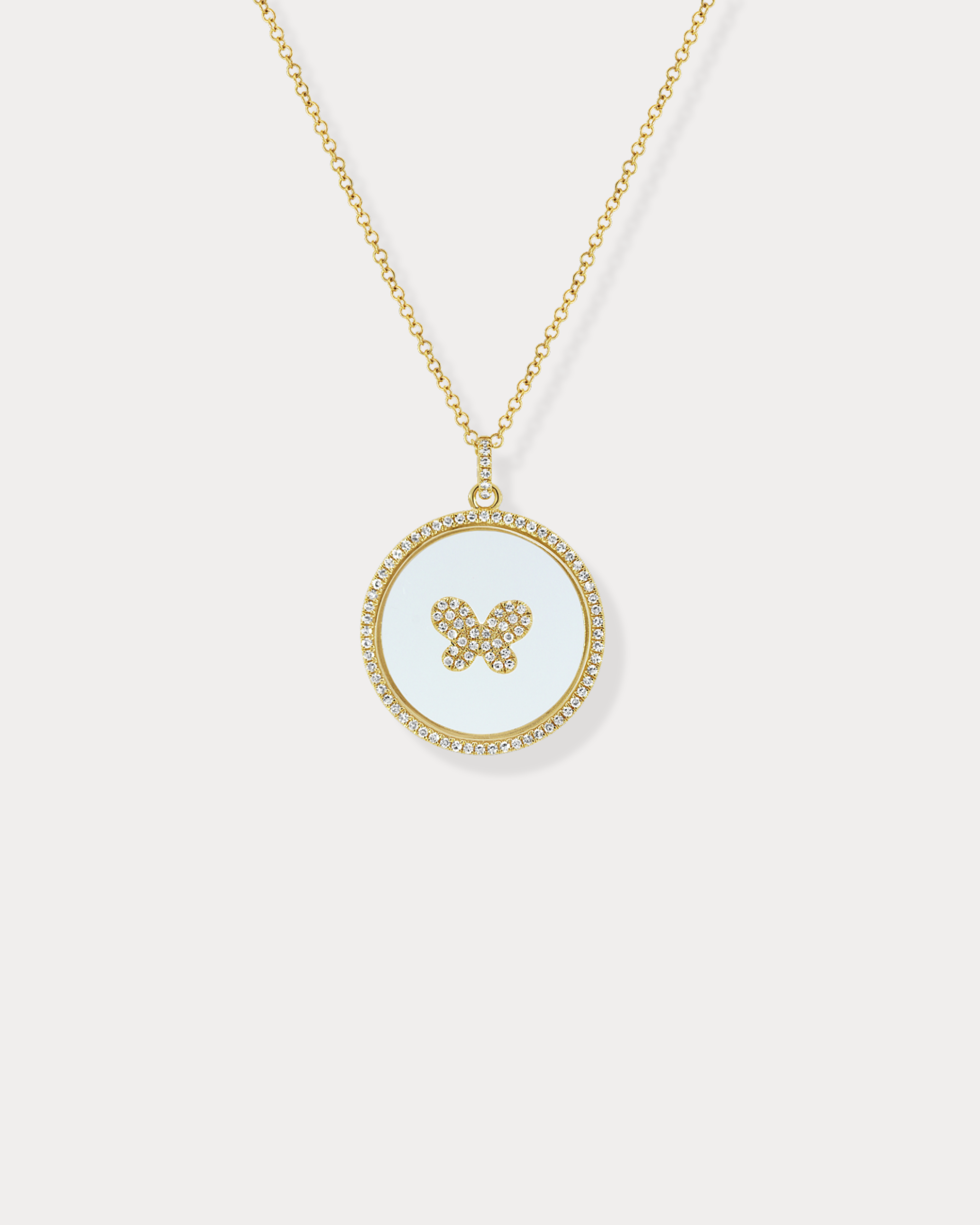 Diamond Butterfly Necklace