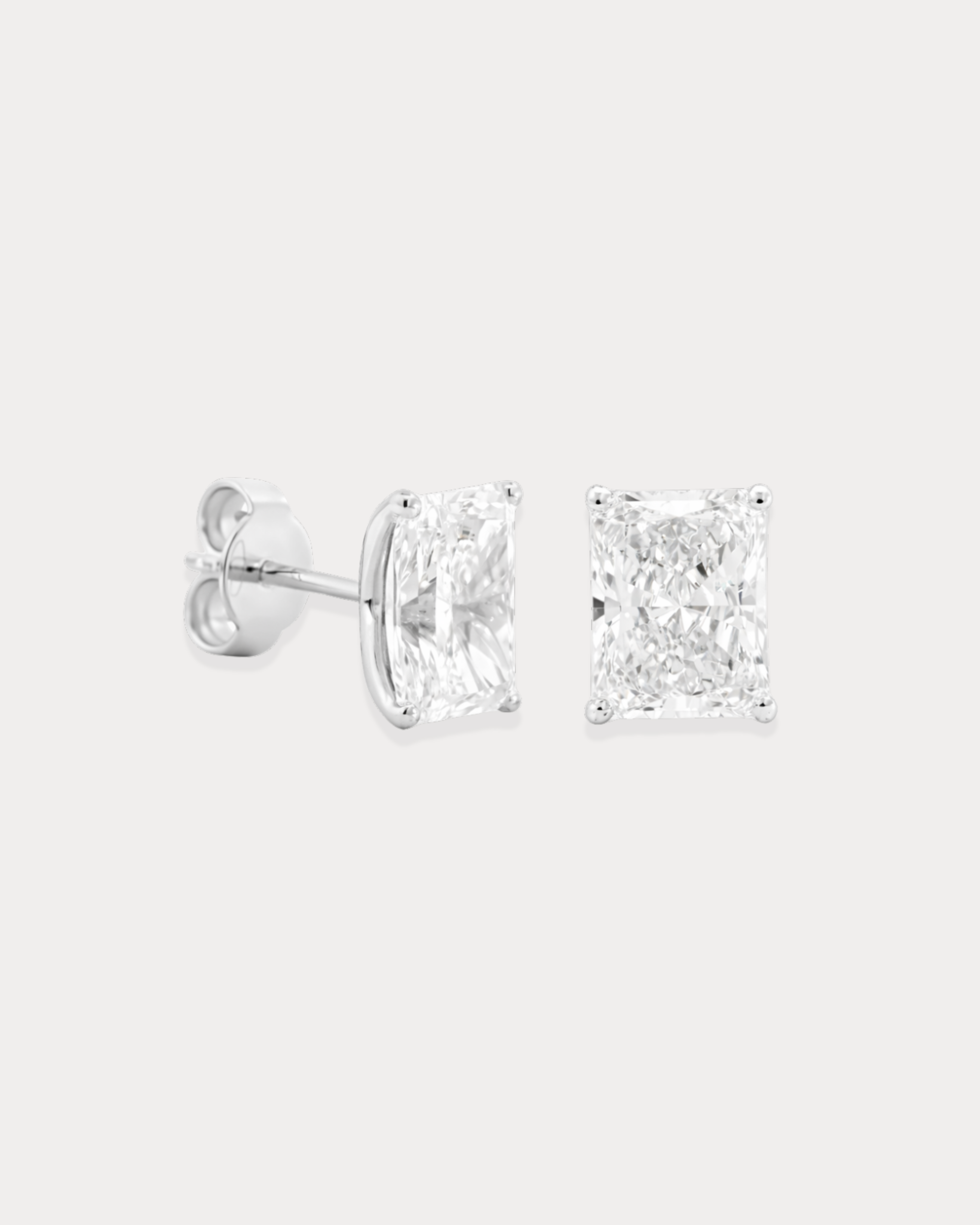 Tulip Set Radiant Stud Earrings