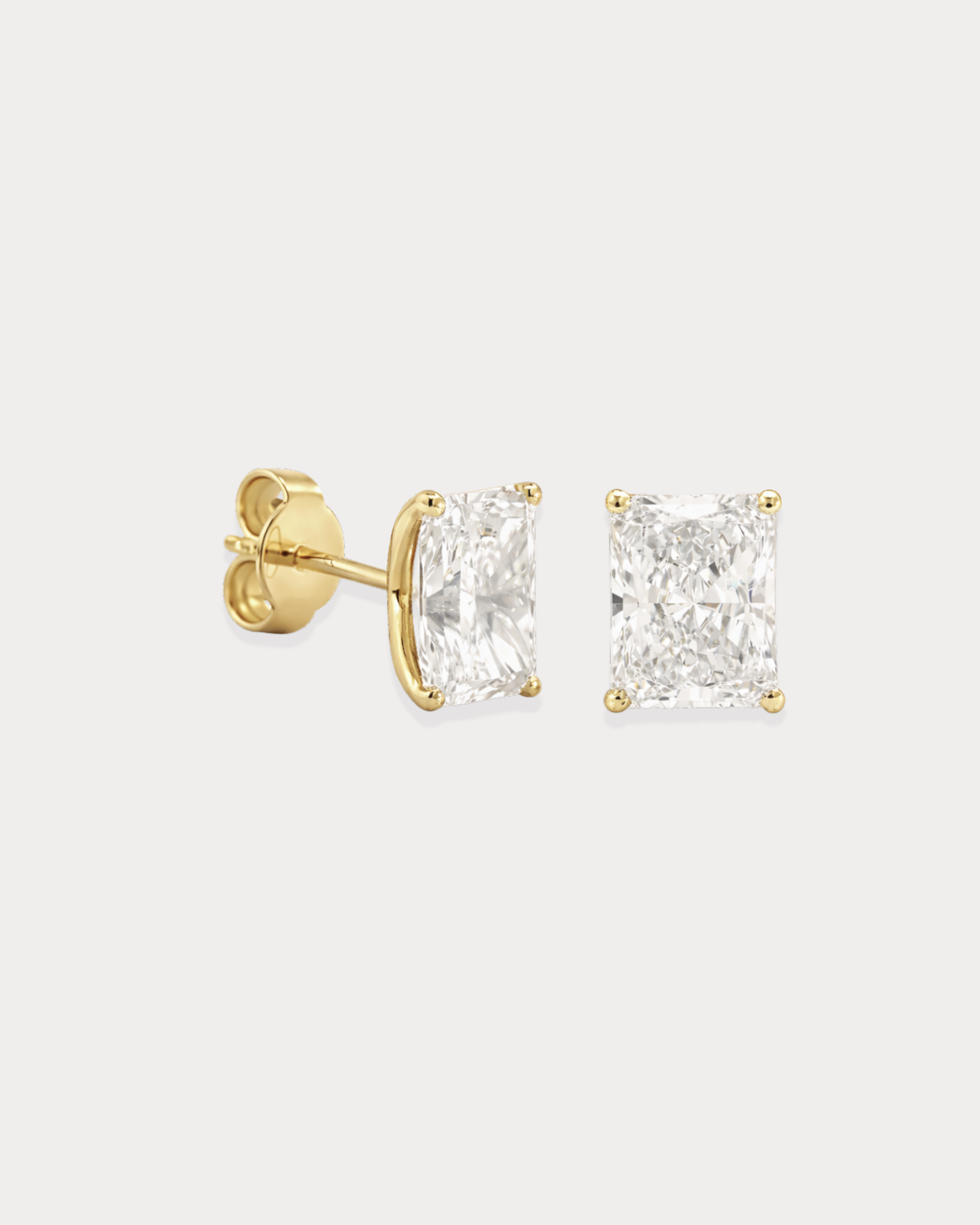 Tulip Set Radiant Stud Earrings