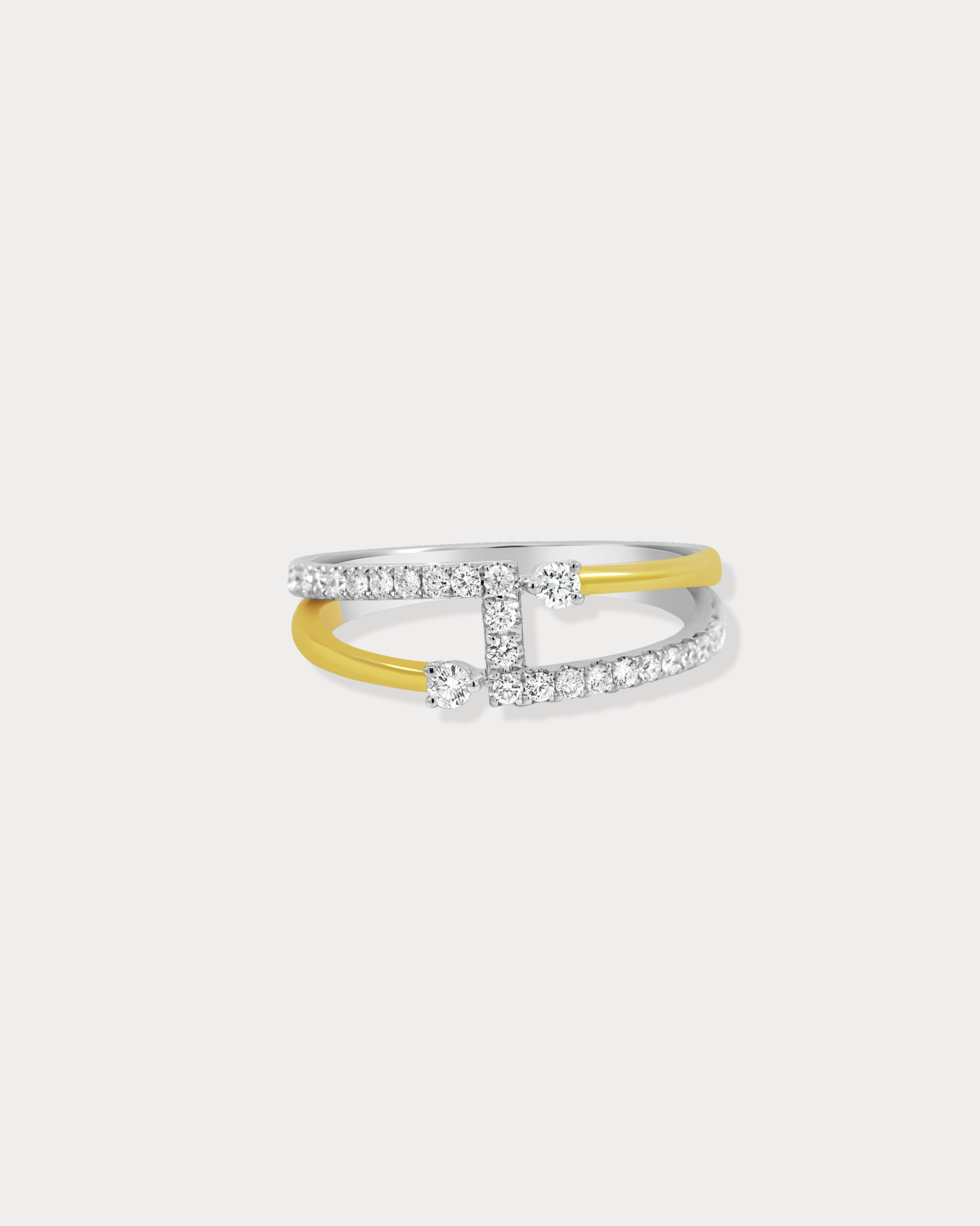 Diamond Bar Cross Ring