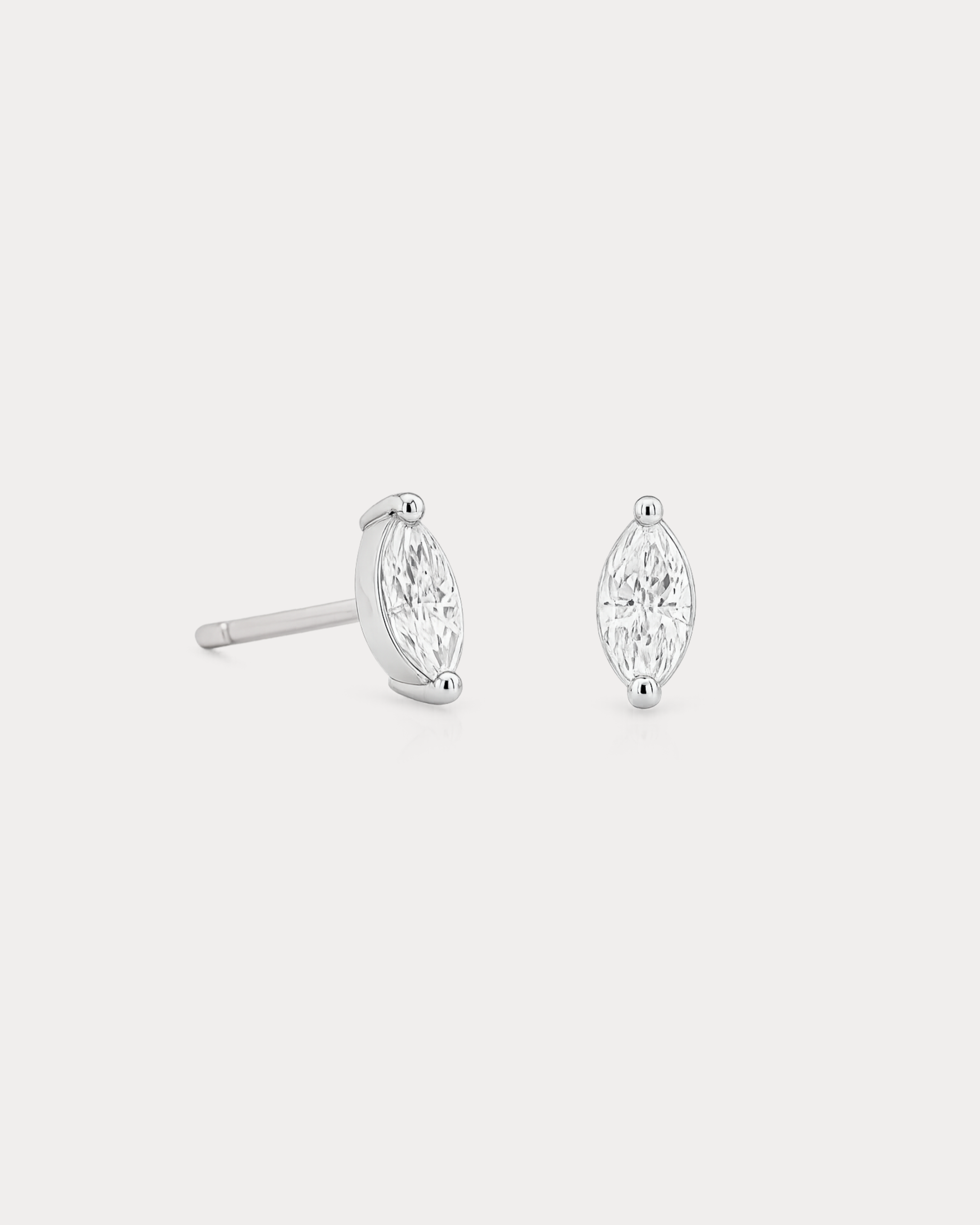 Mini Marquise Stud Earrings