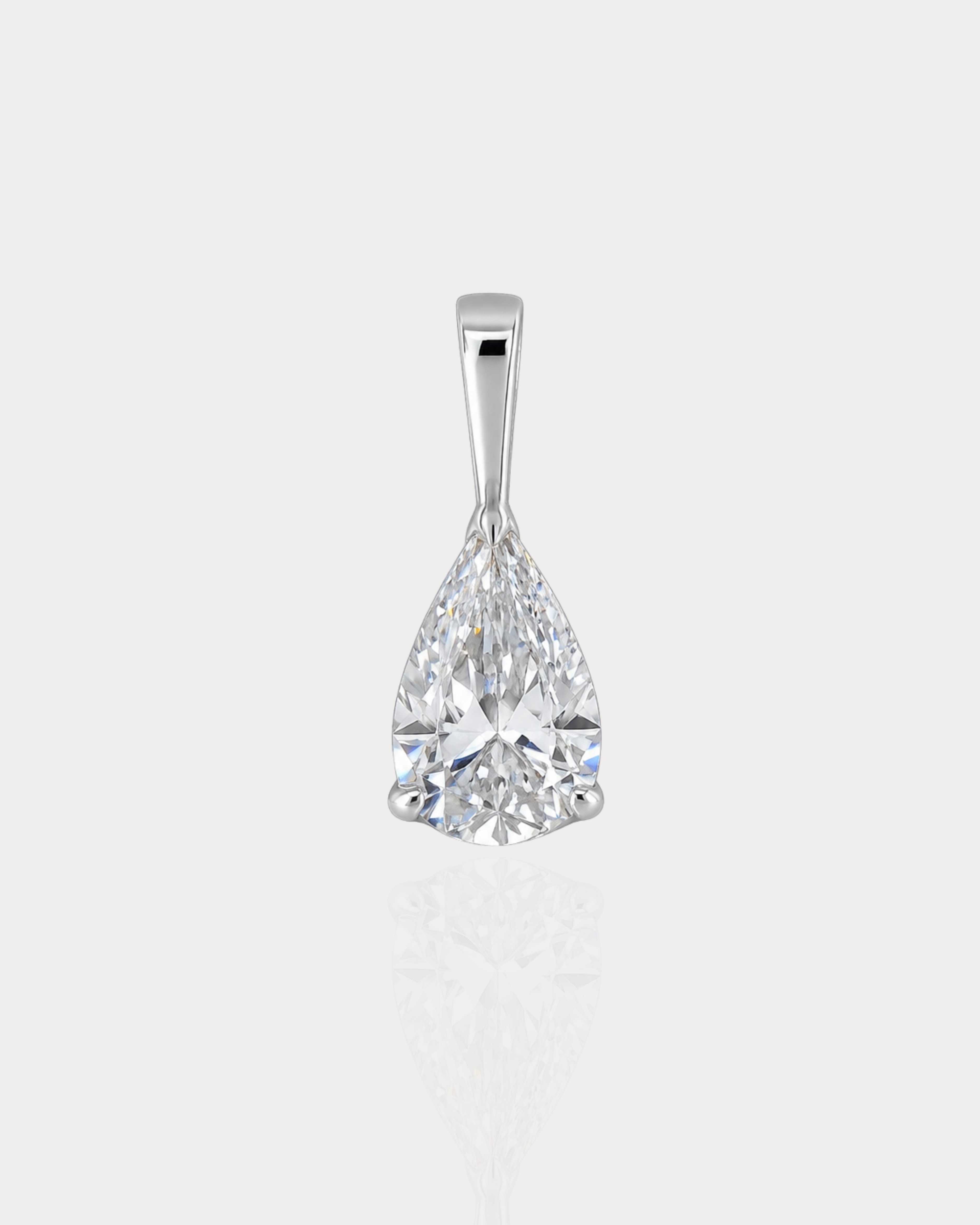 Pear Drop Tennis Pendant