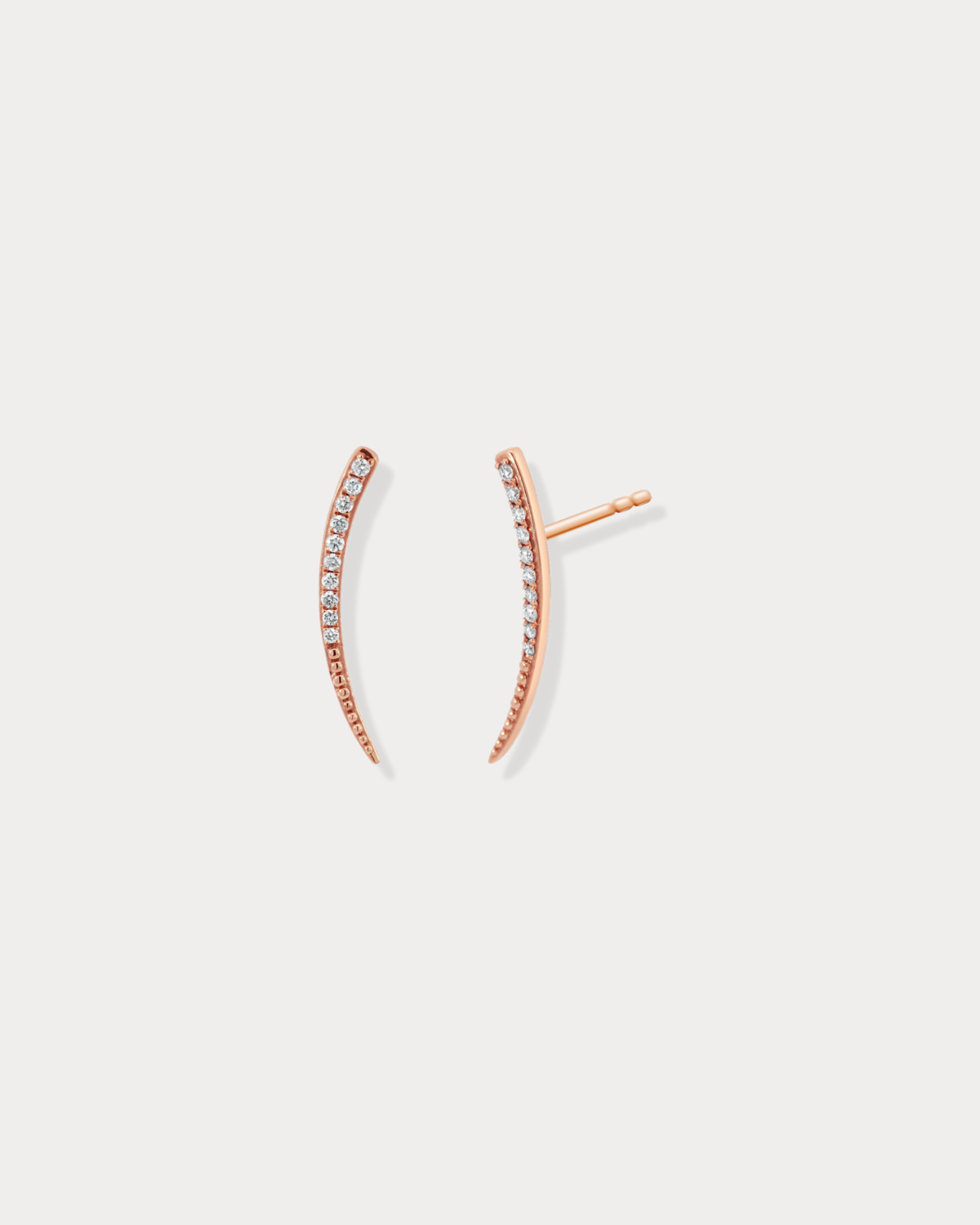 Parenthesis Diamond Earrings