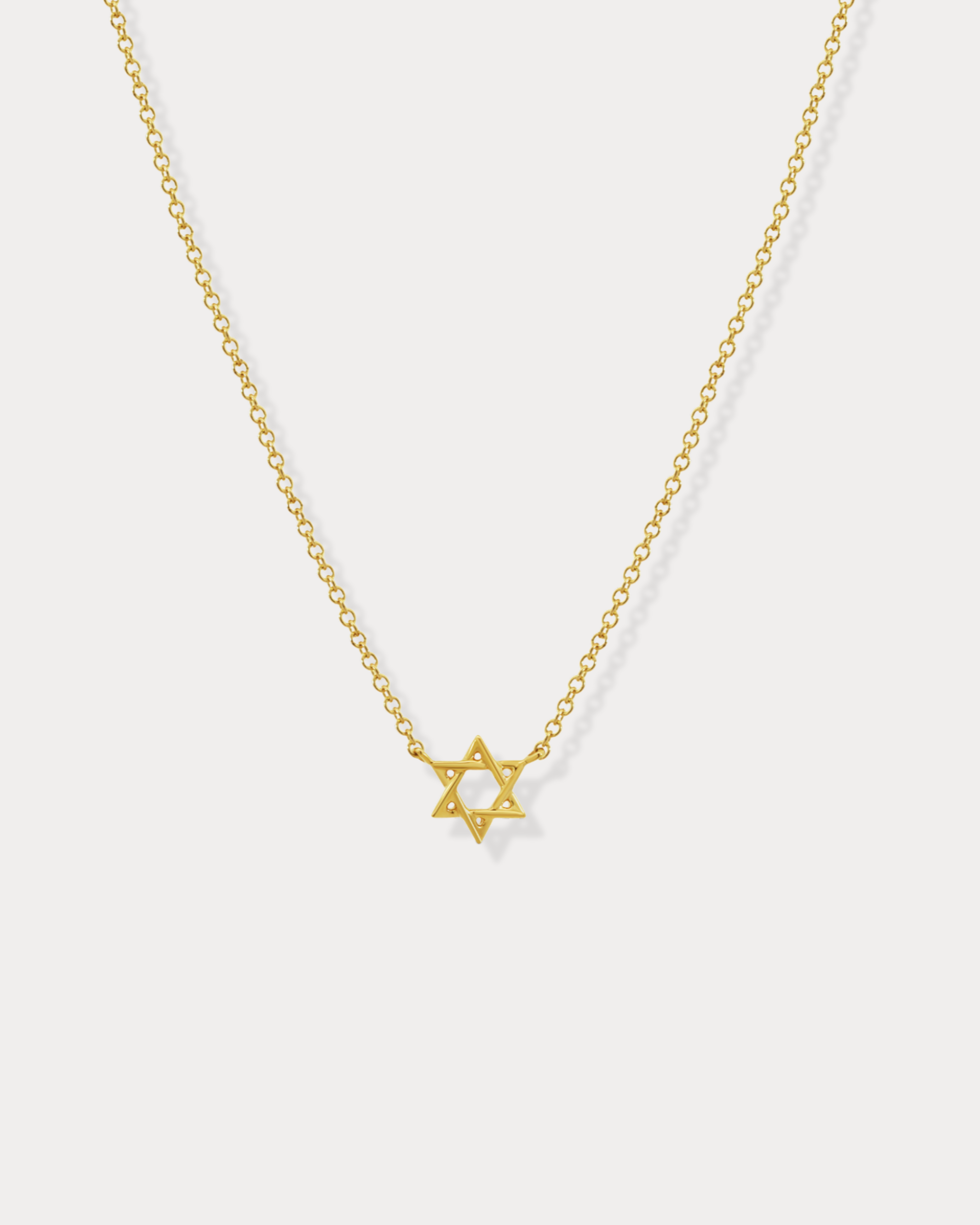 Mini Star of David Gold Necklace