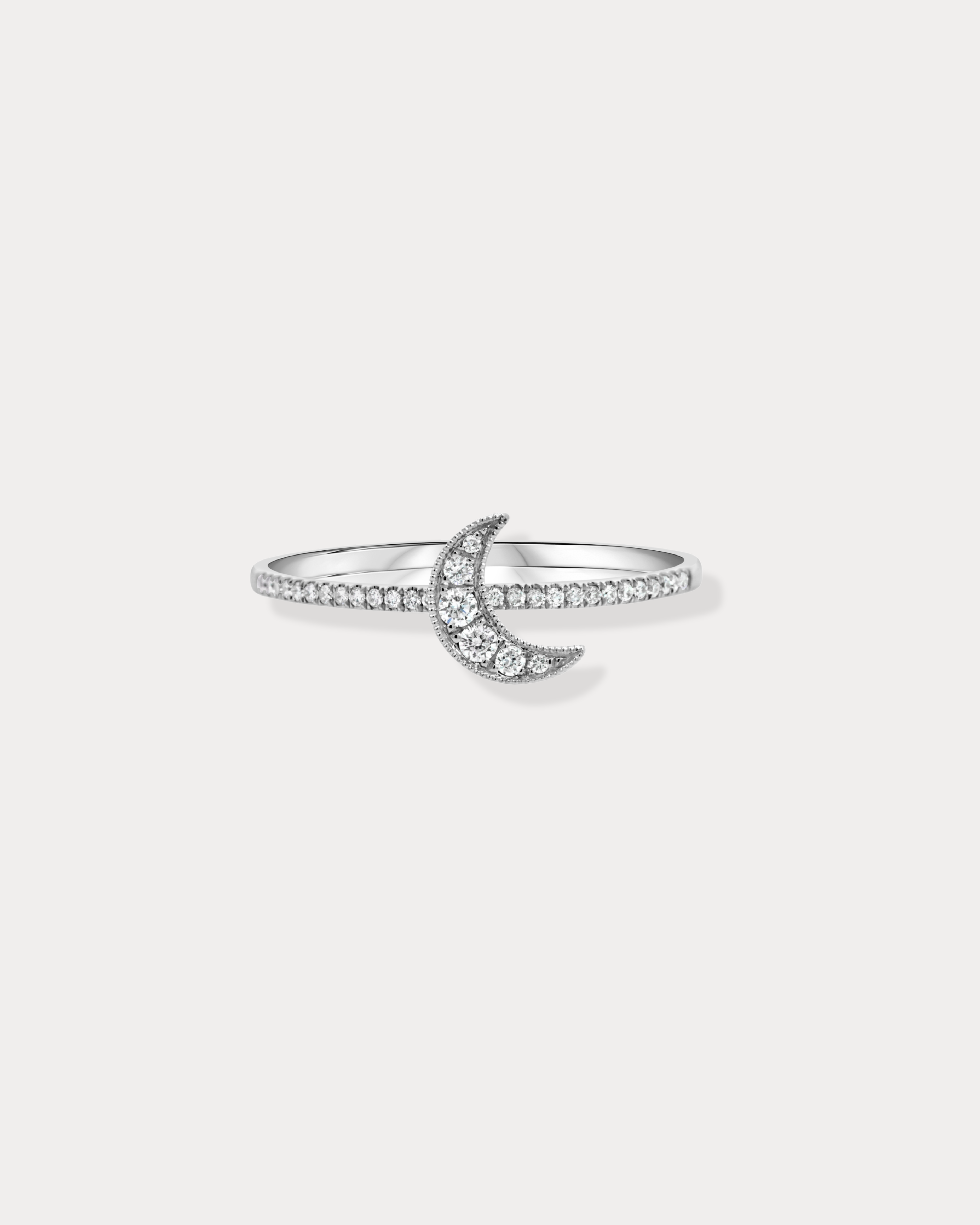Moon Diamond Ring