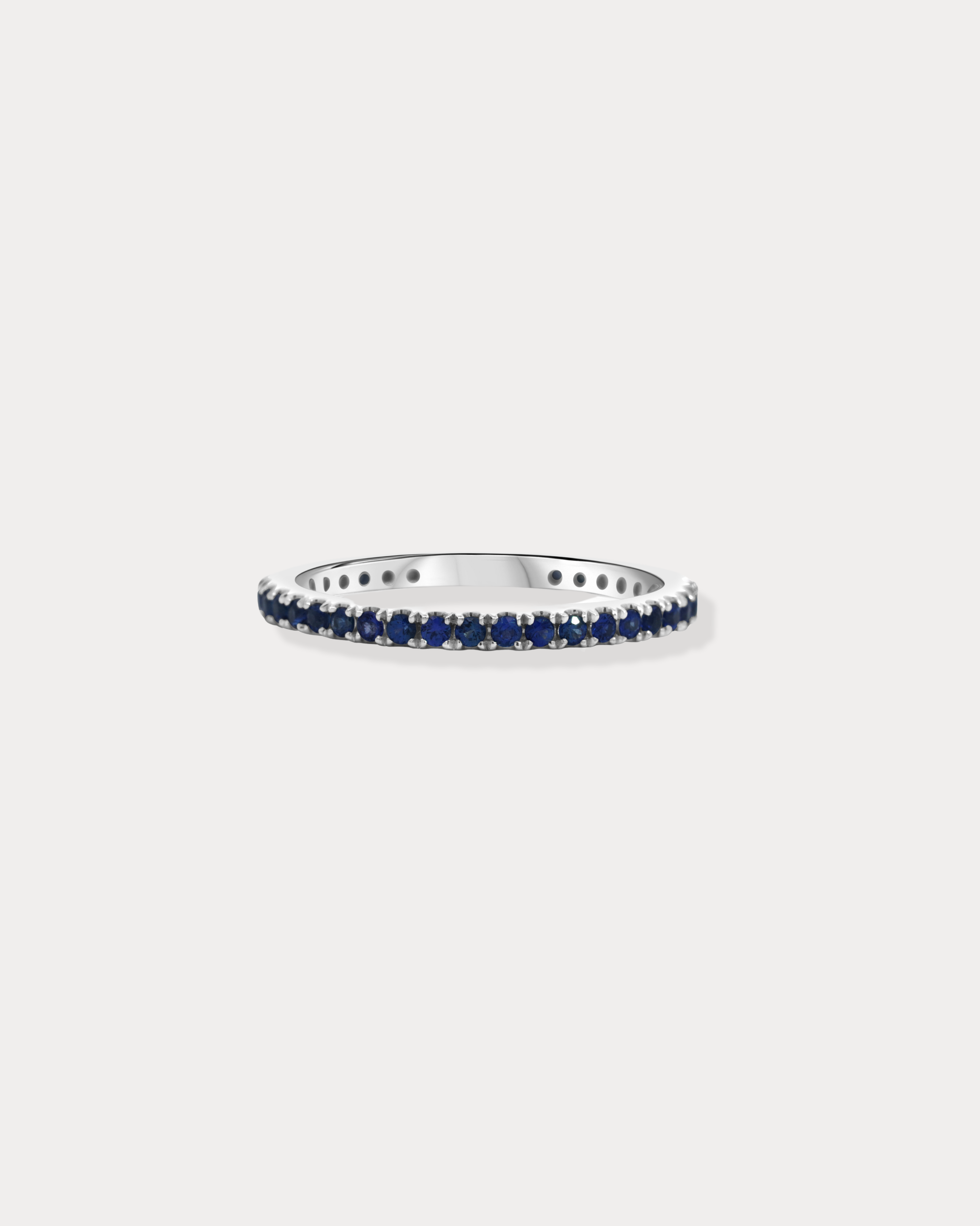 Blue Sapphire Eternity Band
