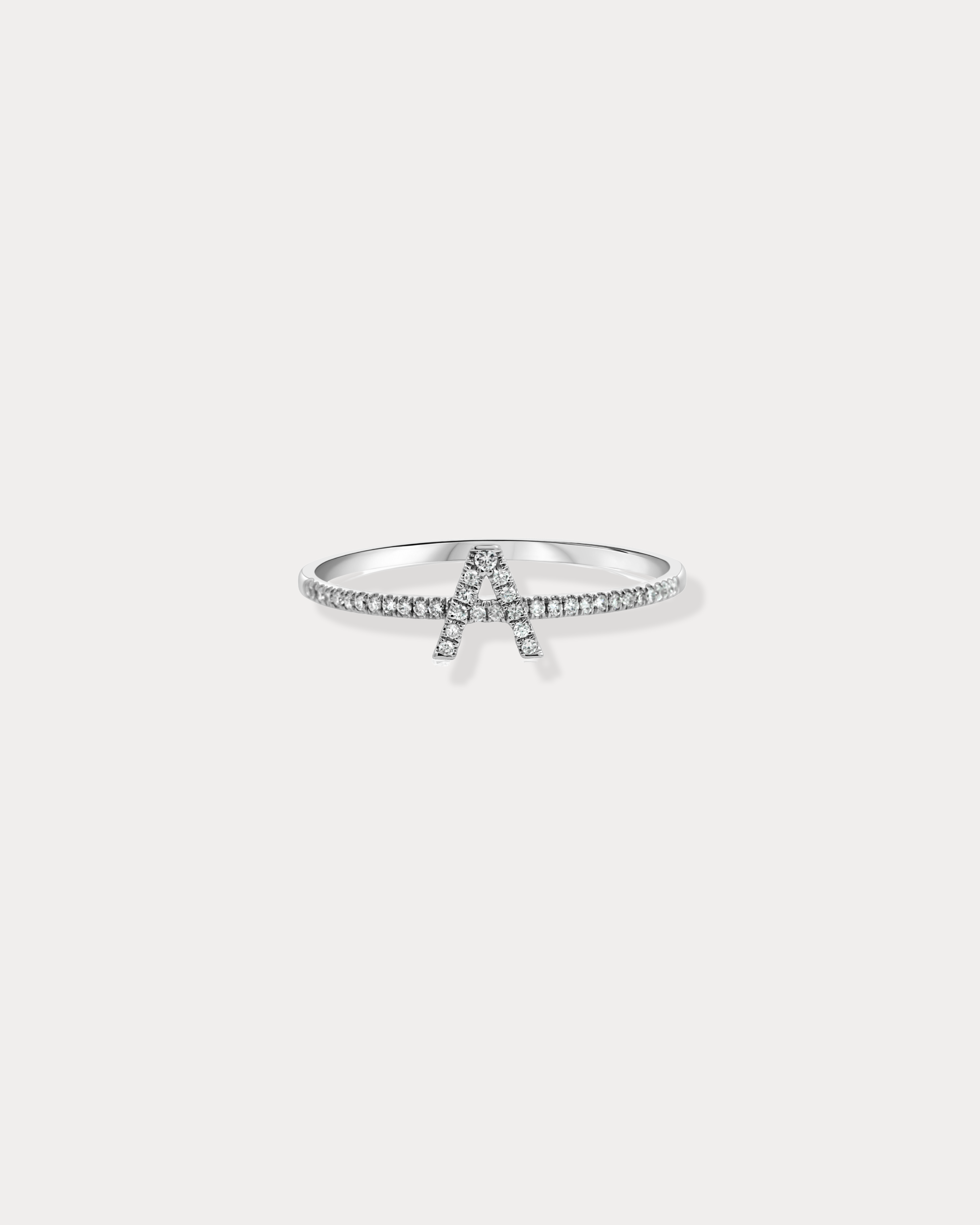 Initial Diamond Ring