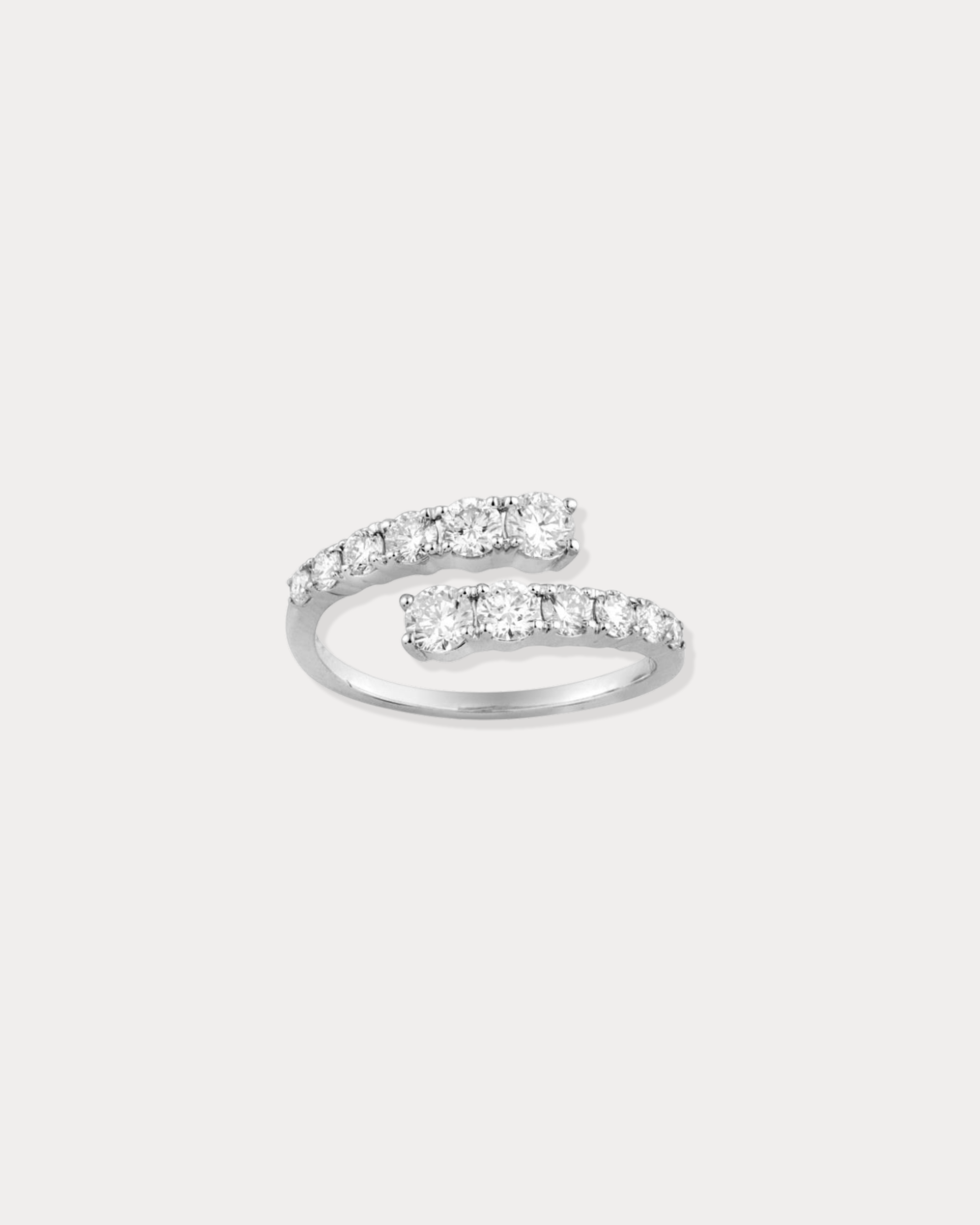 Open Diamond Wrap Ring