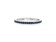 Load image into Gallery viewer, Blue Sapphire Eternity Band
